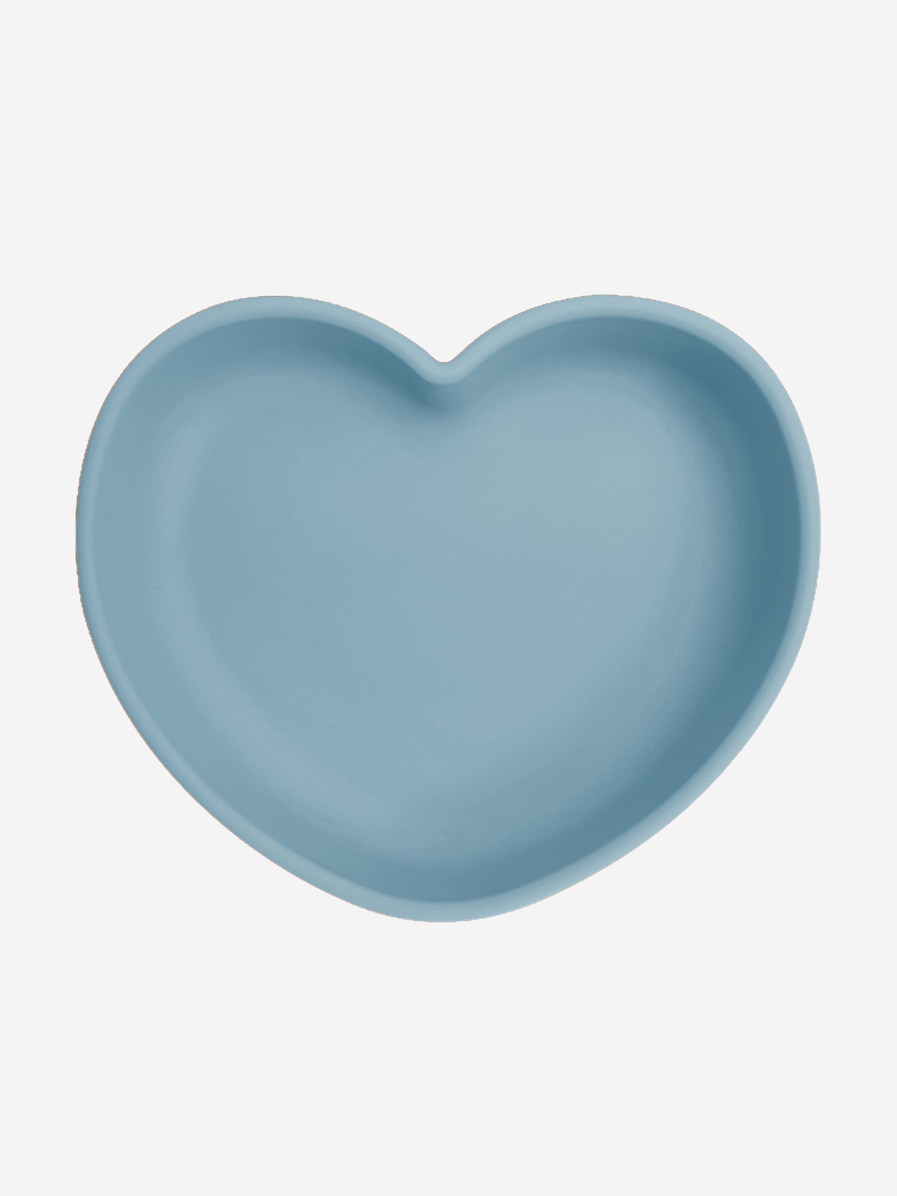 Bloom Bambini Silicone Heart Shaped Suction Plates in Blue Shipping Outlet Store Online