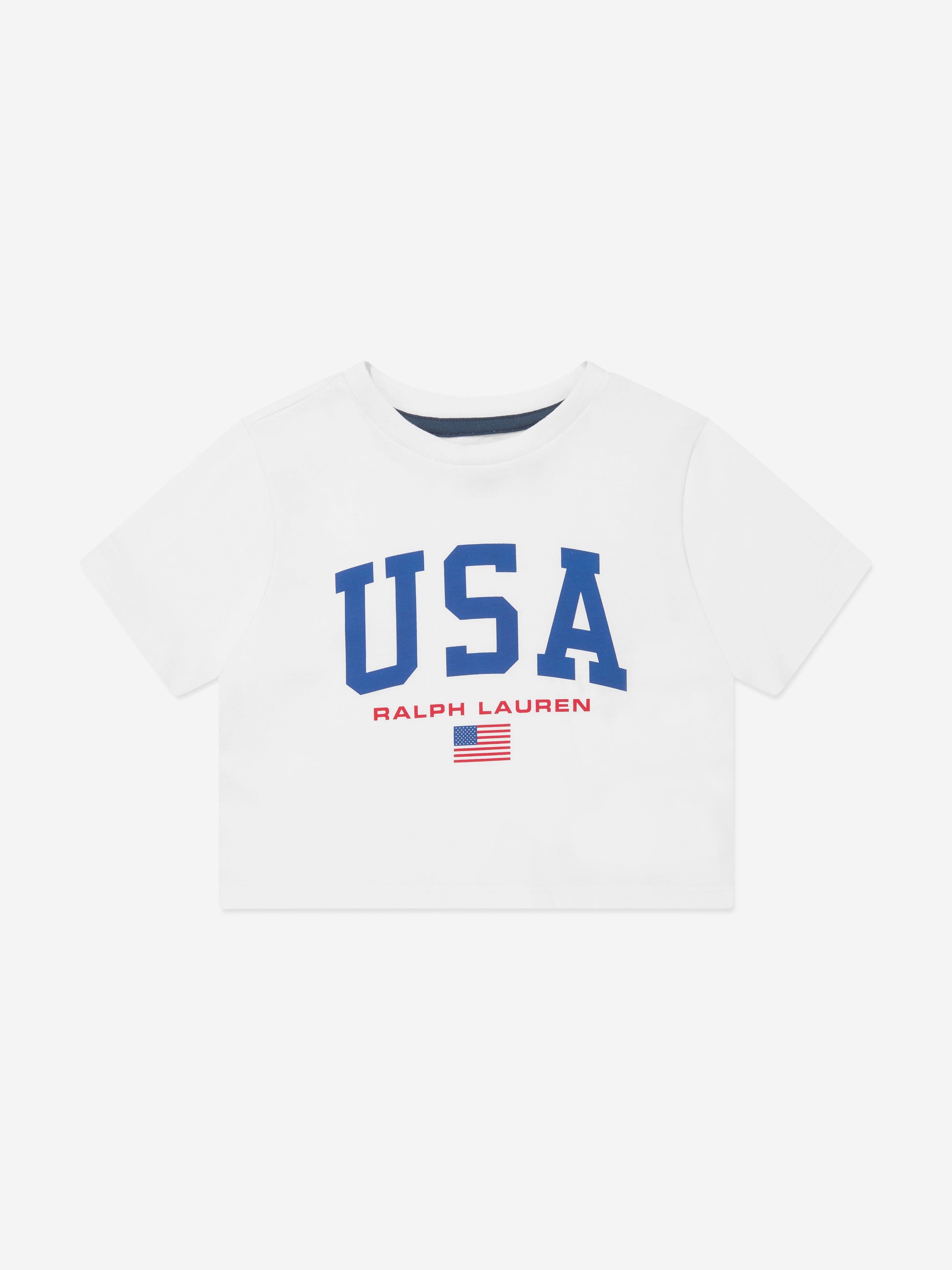 Ralph Lauren Girls USA T-Shirt in White Buy Cheap Release Dates