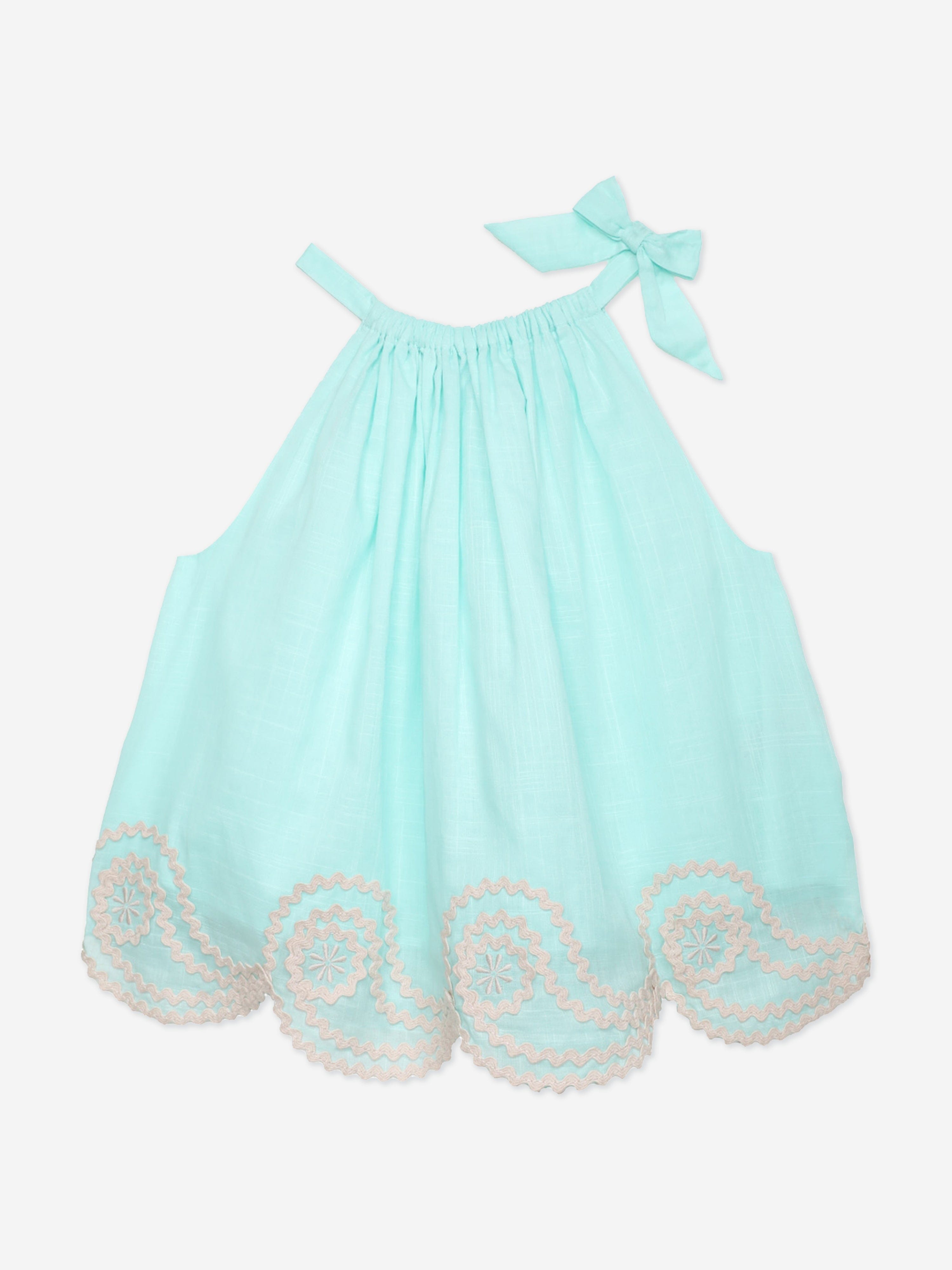 Zimmermann Girls Waverly Ric Rac Top in Blue Sale How Much