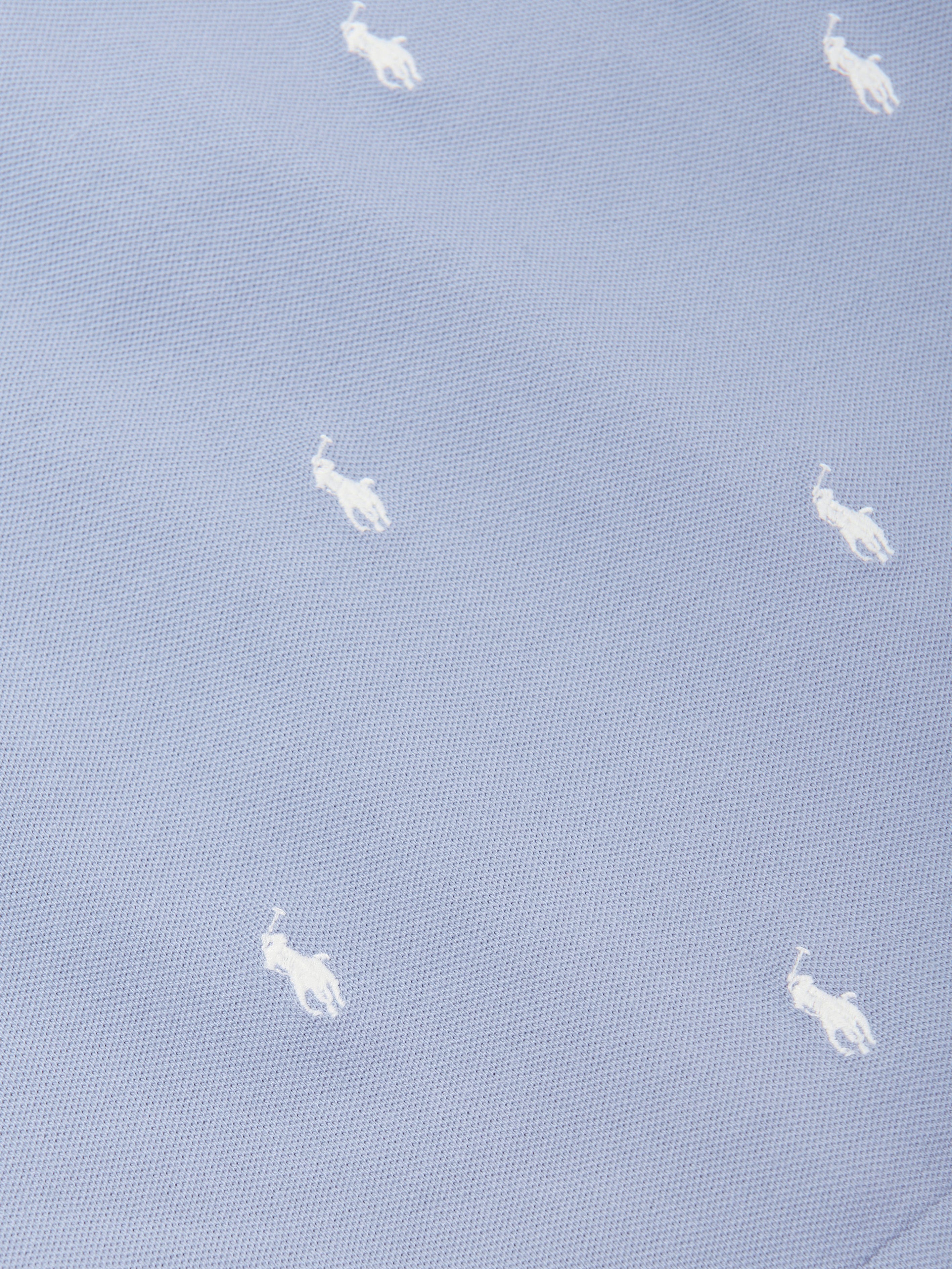 Ralph Lauren Girls Logo Polo Shirt in Blue Extremely For Sale