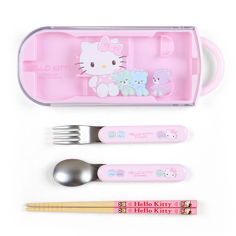 Hello Kitty Everyday Utensil Set Trio Free Shipping Cost