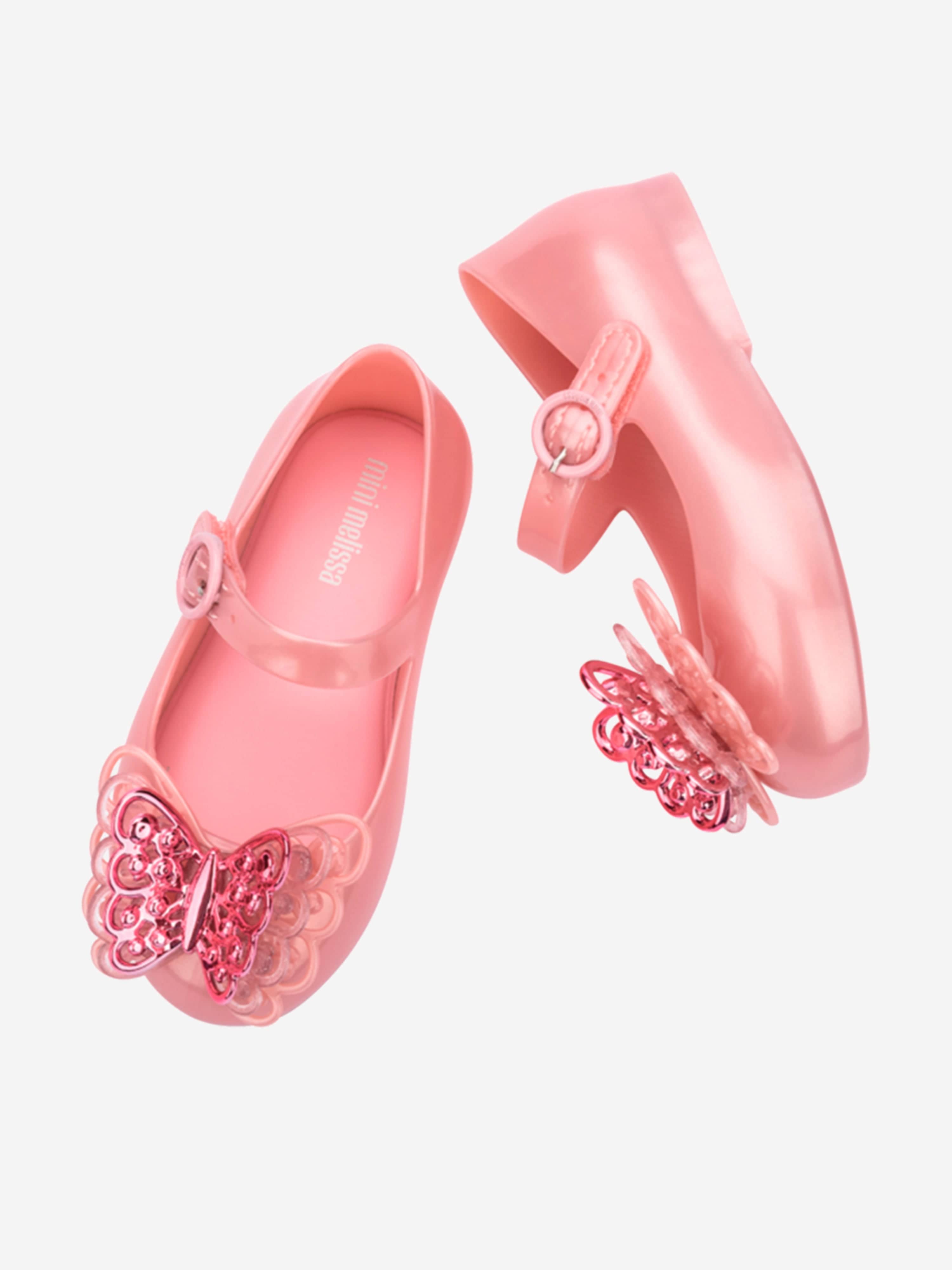 Mini Melissa Girls Sweet Love Fly II Shoes in Pink Cheap Best Sale