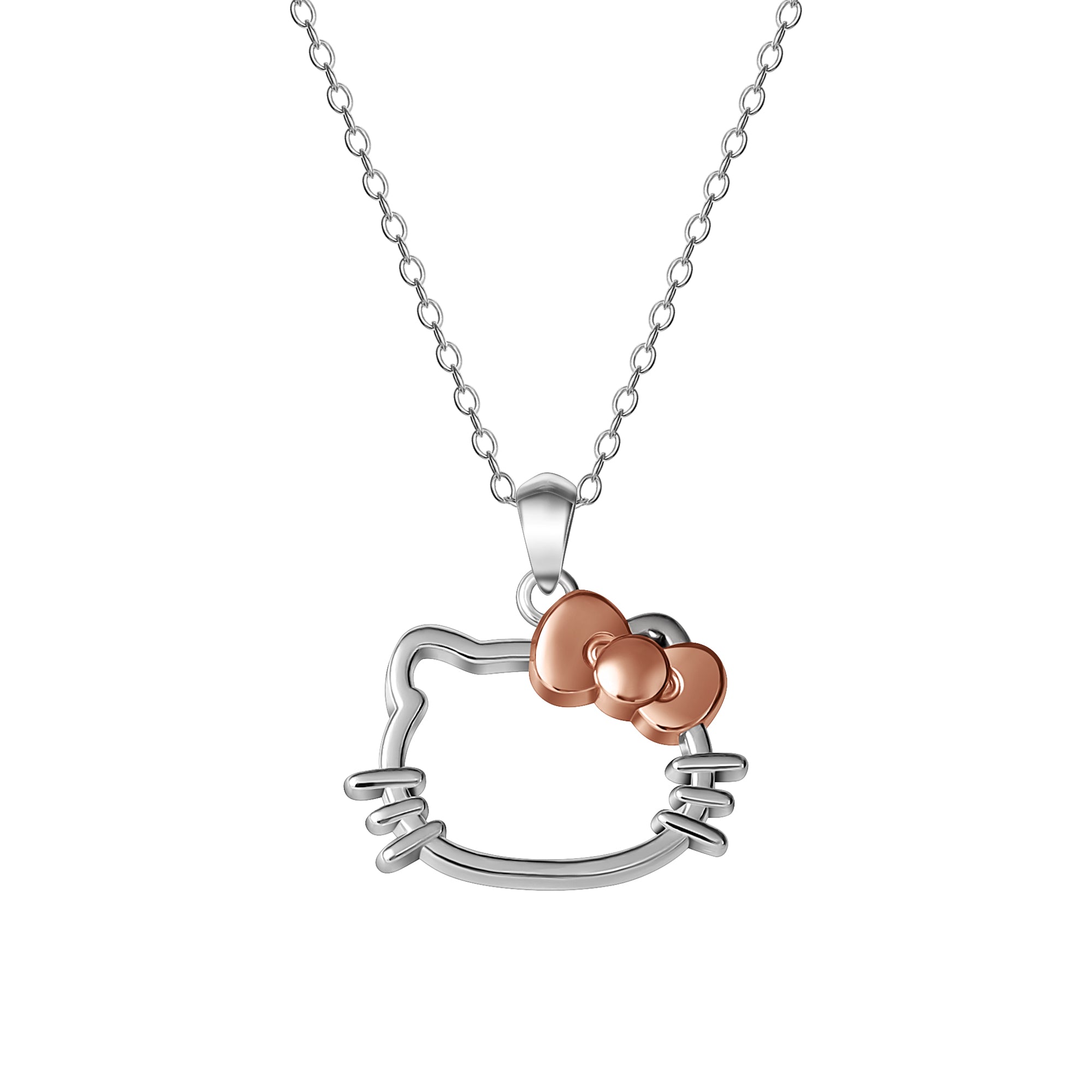 Hello Kitty Sterling Silver Silhouette Necklace Outlet Popular