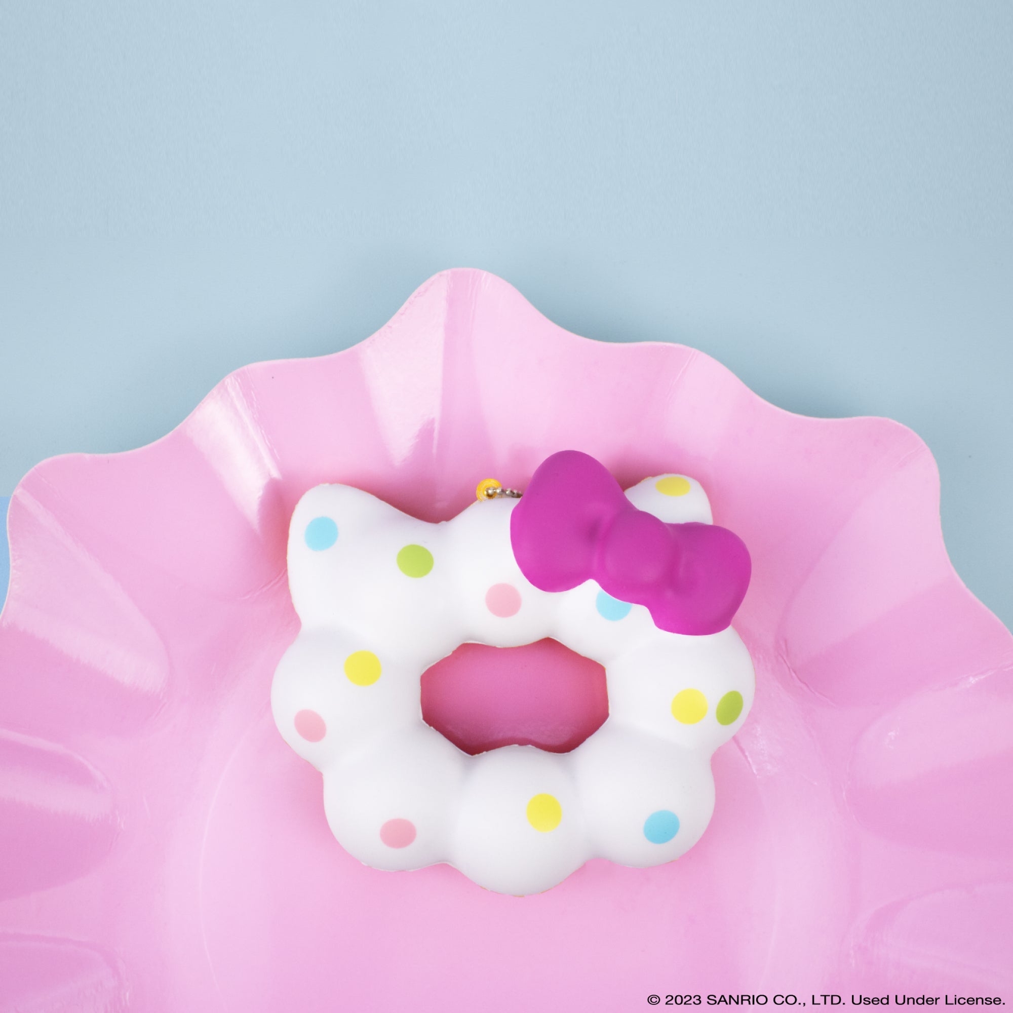 Hello Kitty Mochi Donut Squishy Keychain Outlet Best Sale