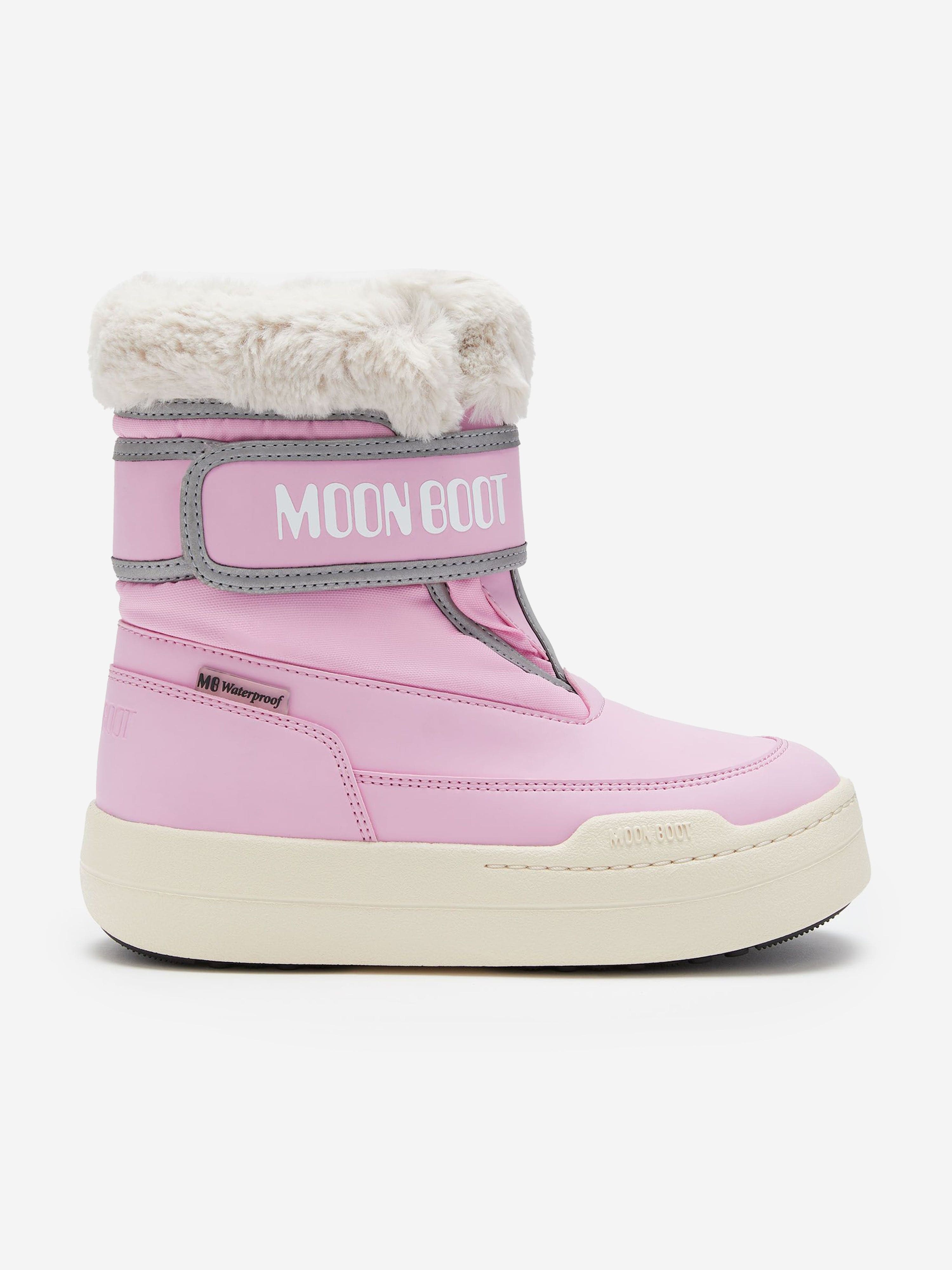 Moon Boot Girls JR Park Strap Boots in Pink Best Store To Get Sale Online