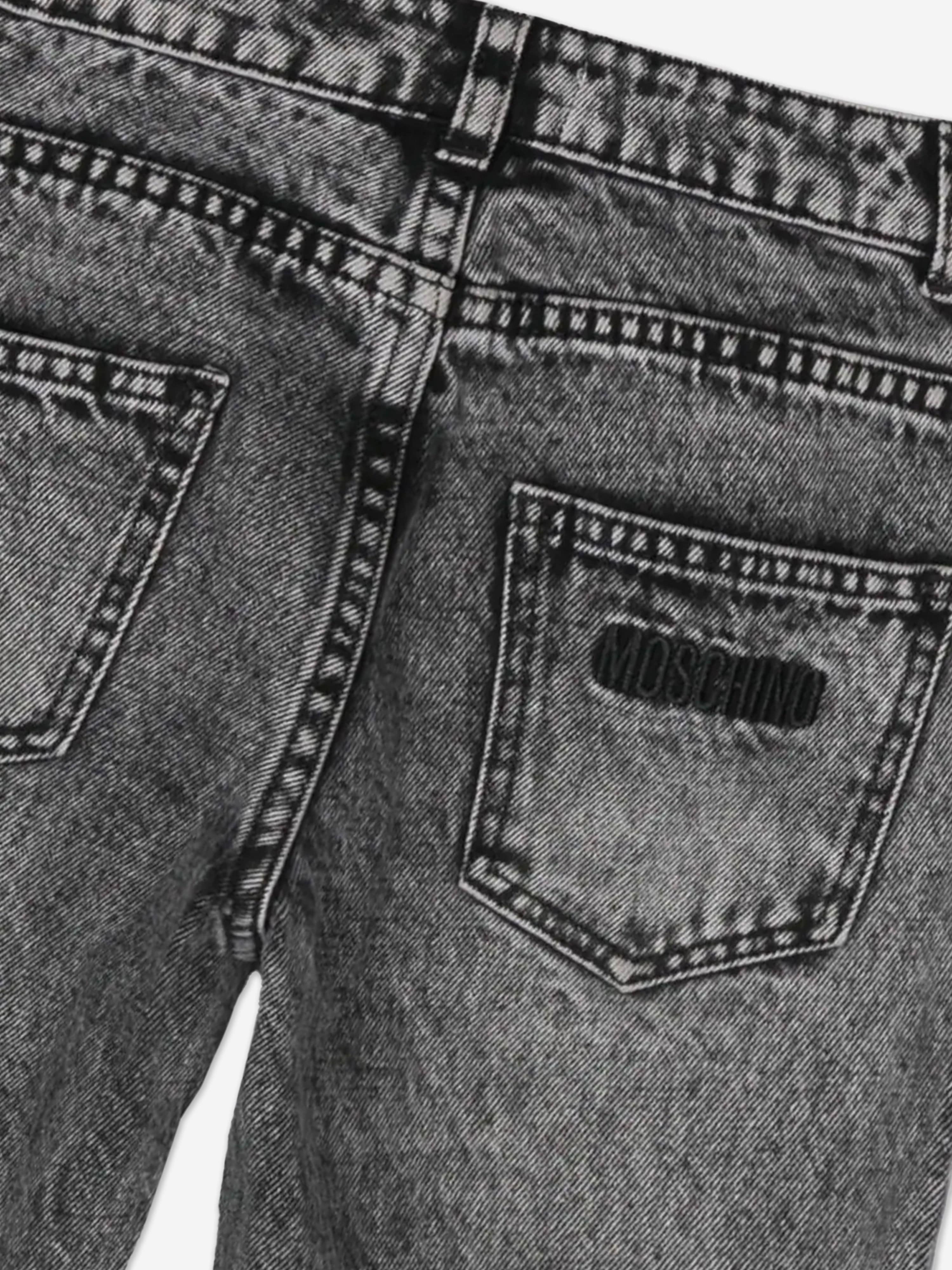 Moschino Girls Regular Fit Jeans in Black Wide Range Of Cheap Online