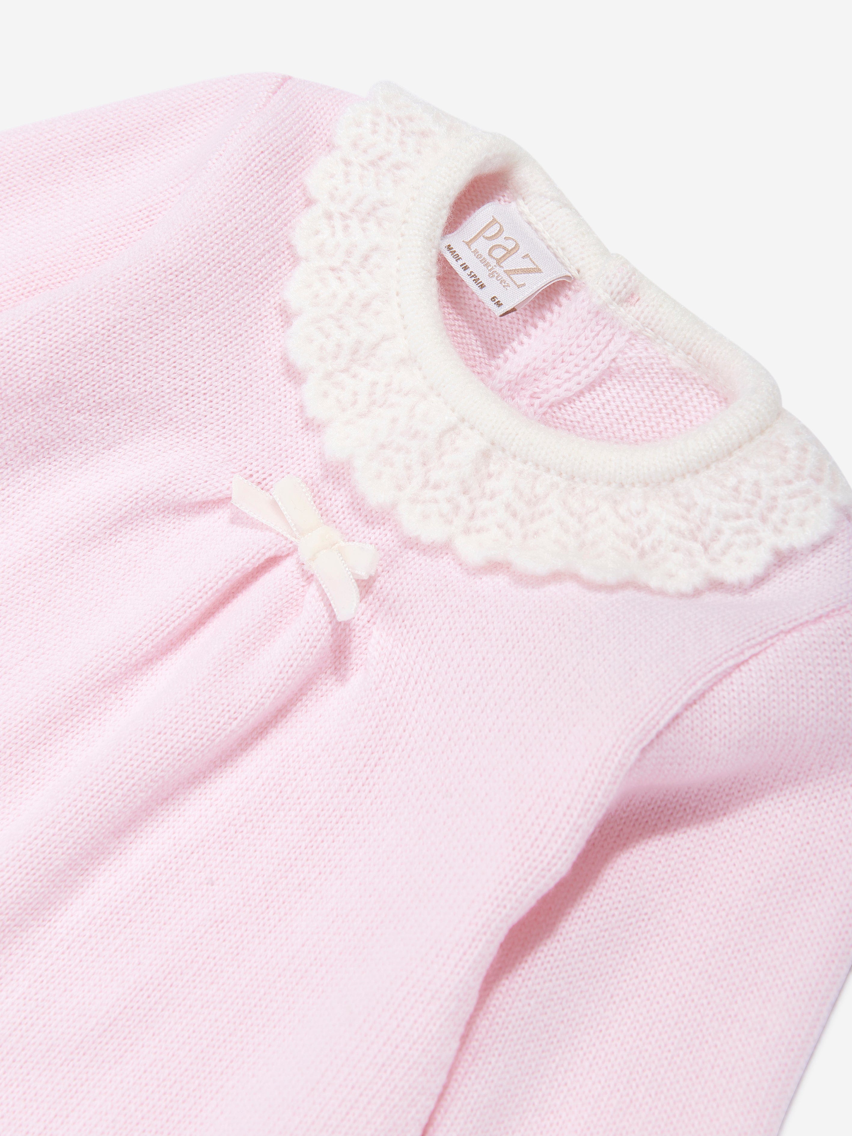 Paz Rodriguez Baby Girls Knitted Dress in Pink Buy Cheap Best Store To Get