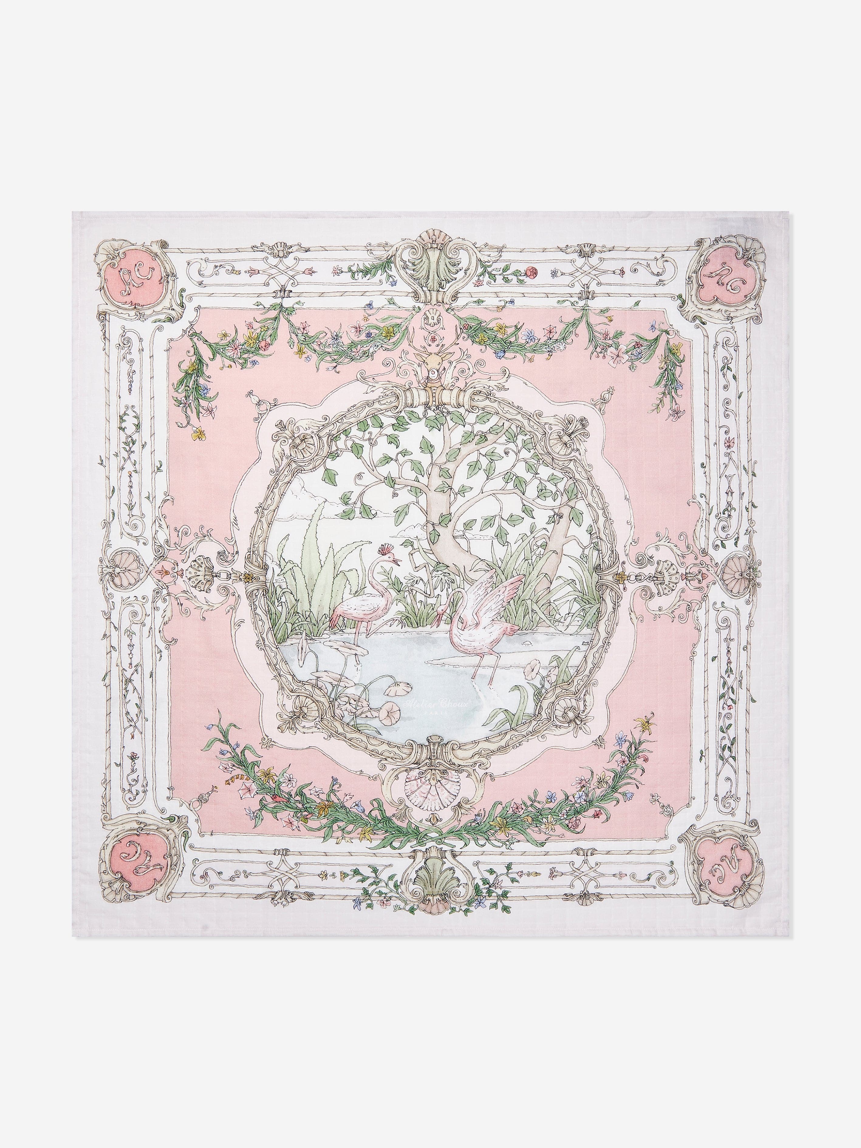 Atelier Choux Baby Girls Tapestry Swaddle in Pink Discount Ebay