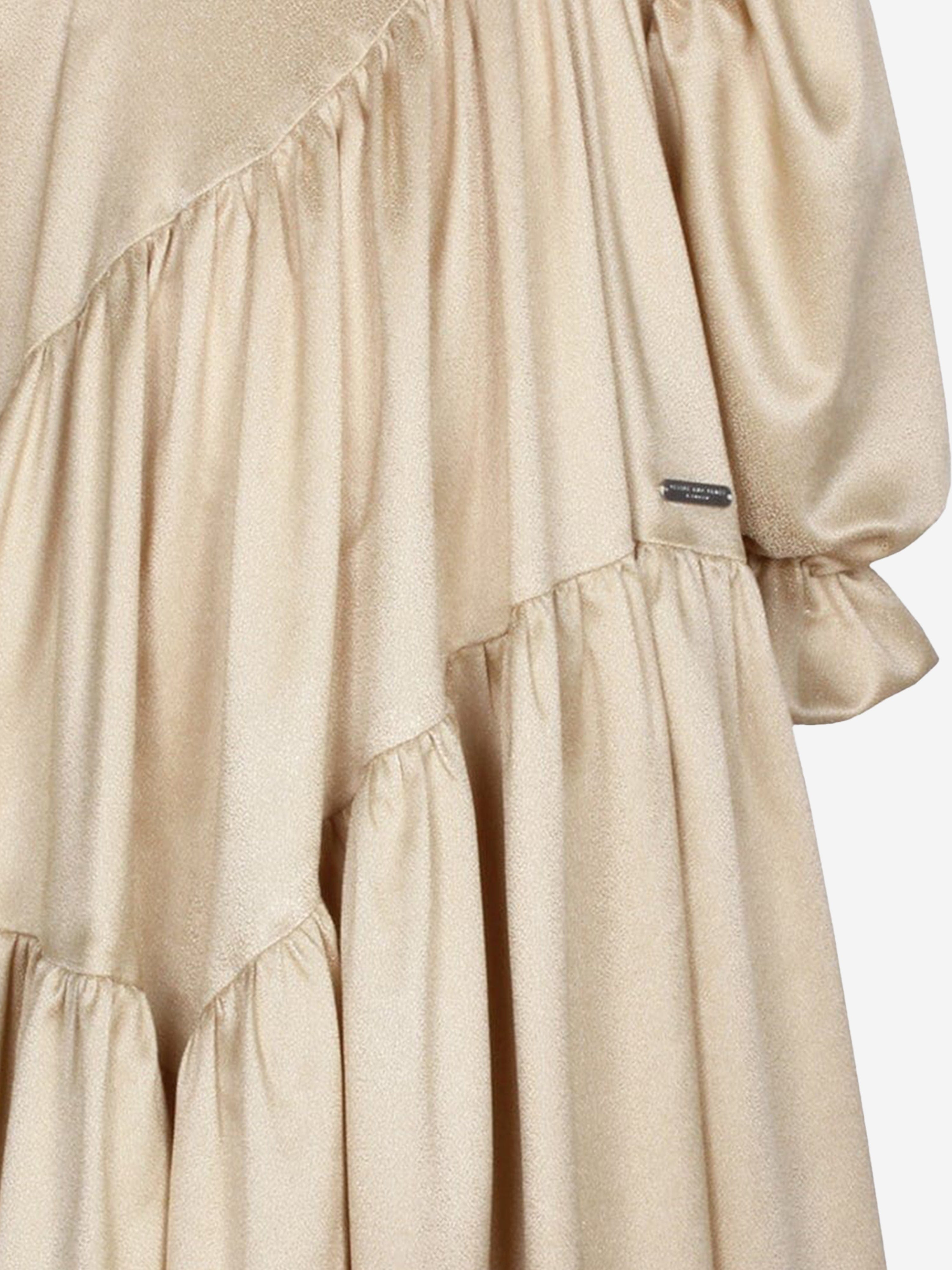 Jessie And James Girls Avery Sparkle Dress in Gold Sast Online