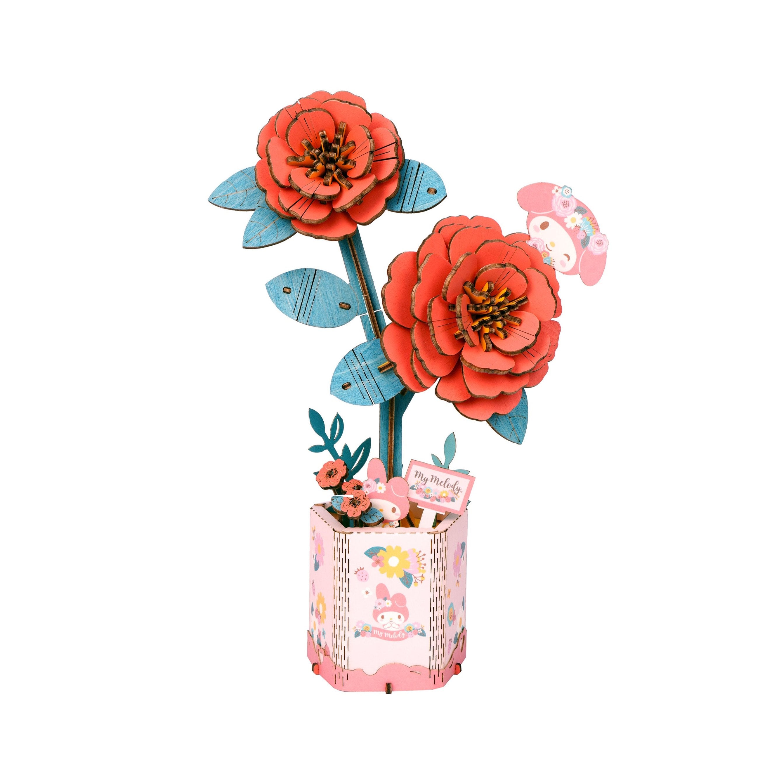My Melody Red Camellia 3D Wooden Puzzle Visit Sale Online