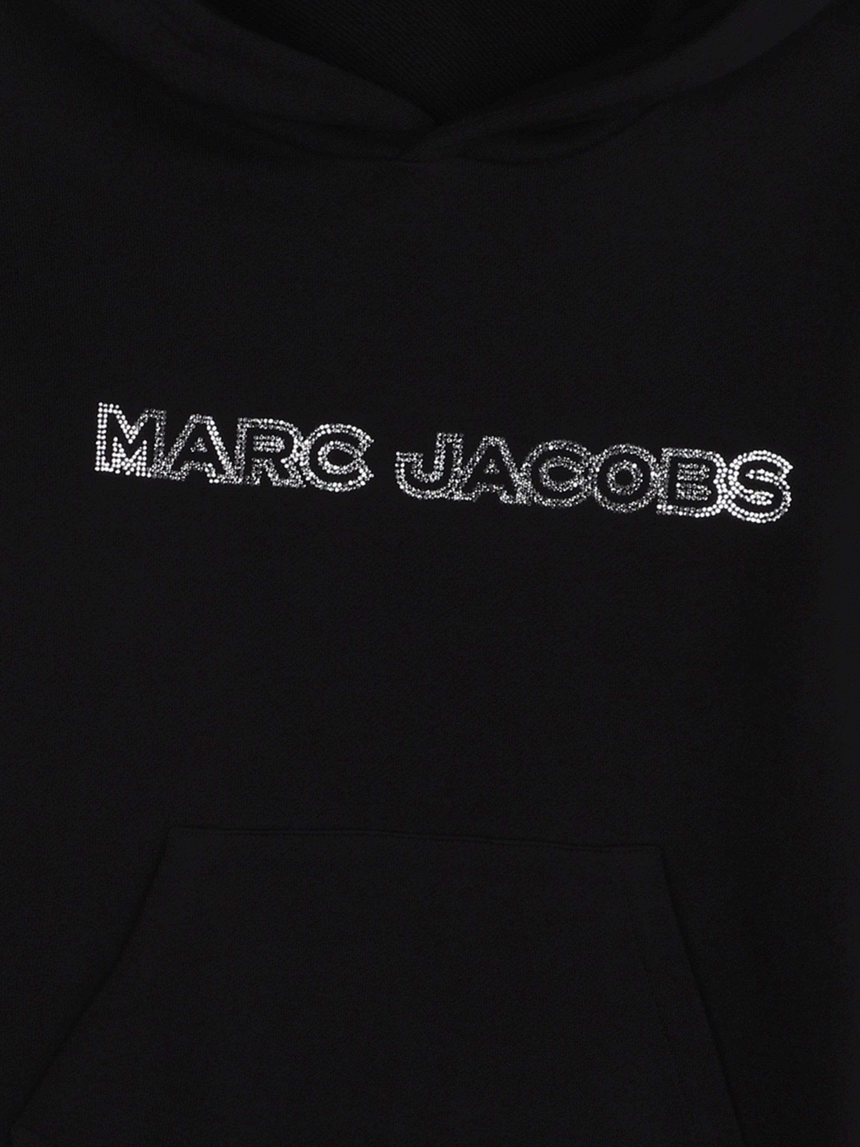 MARC JACOBS Girls Hooded Sweater Dress in Black Clearance Purchase