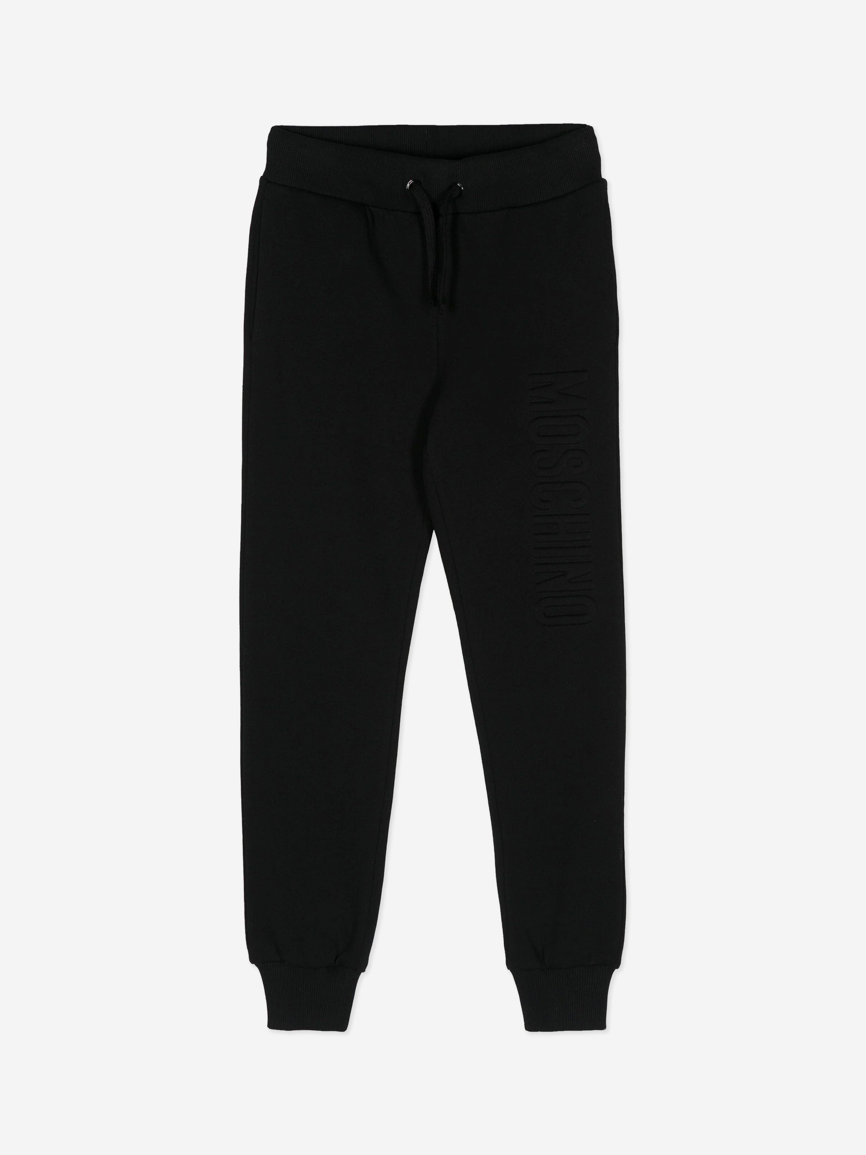 Moschino Kids Logo Joggers in Black Cheap Sale Supply