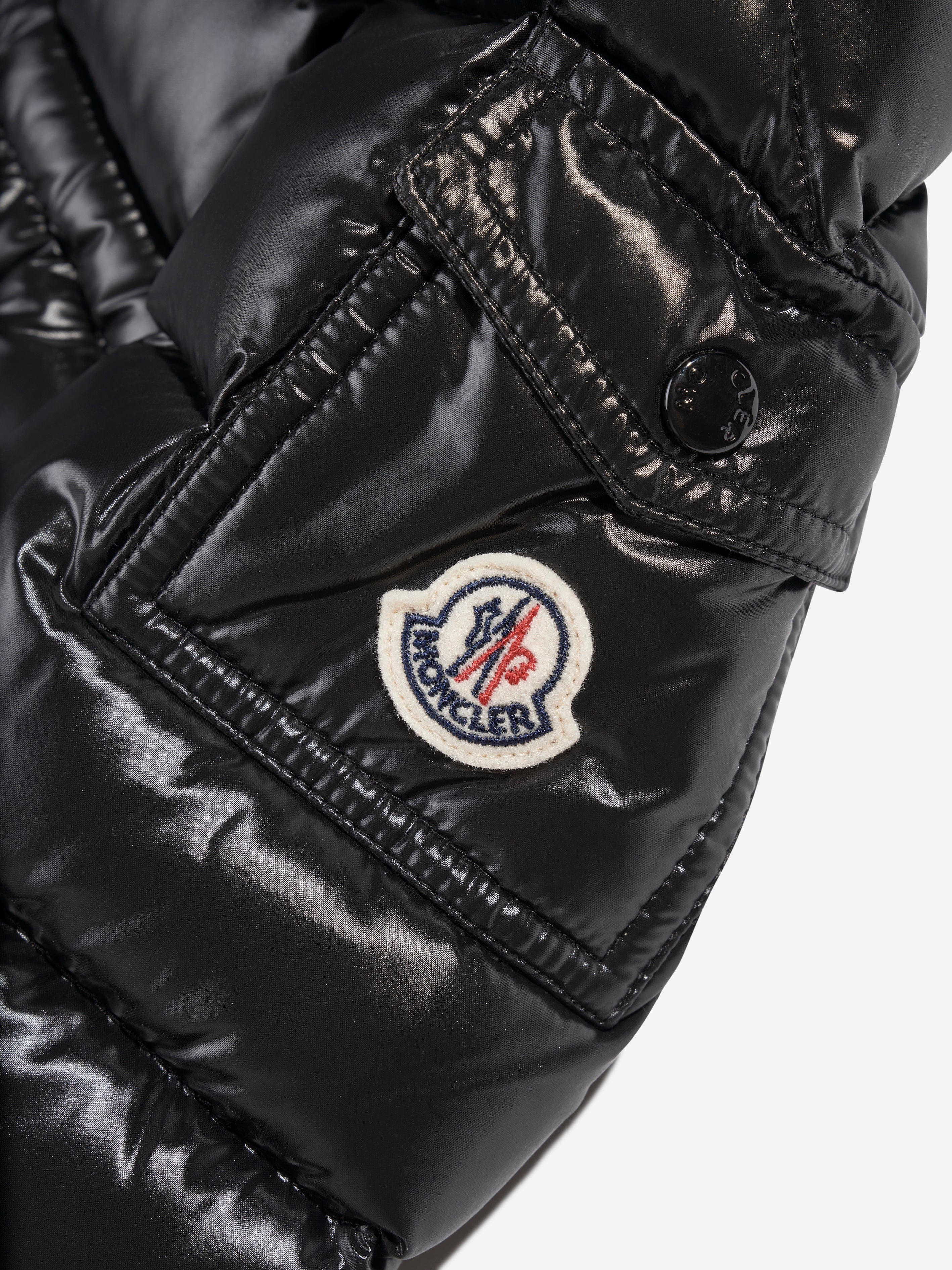 Moncler Enfant Girls Down Padded Maire Jacket in Black Free Shipping Exclusive