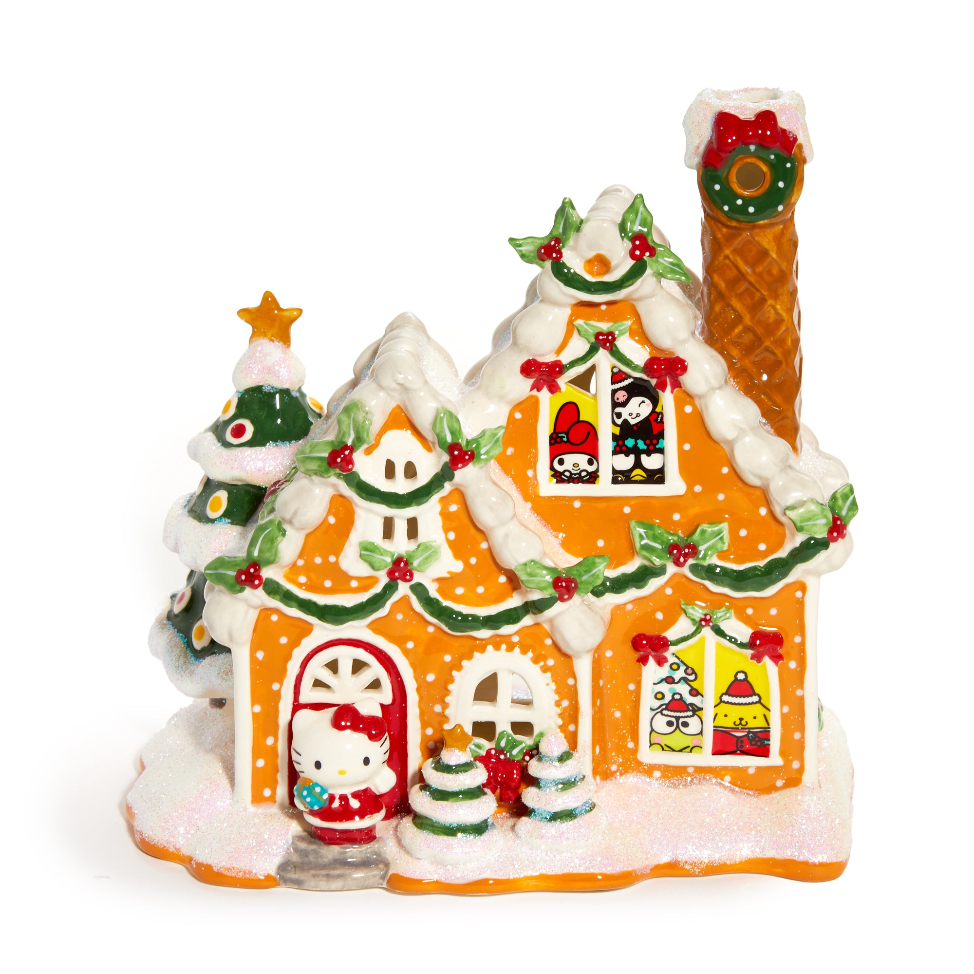 Hello Kitty and Friends Ceramic Gingerbread Candle House Buy Cheap Best Pices