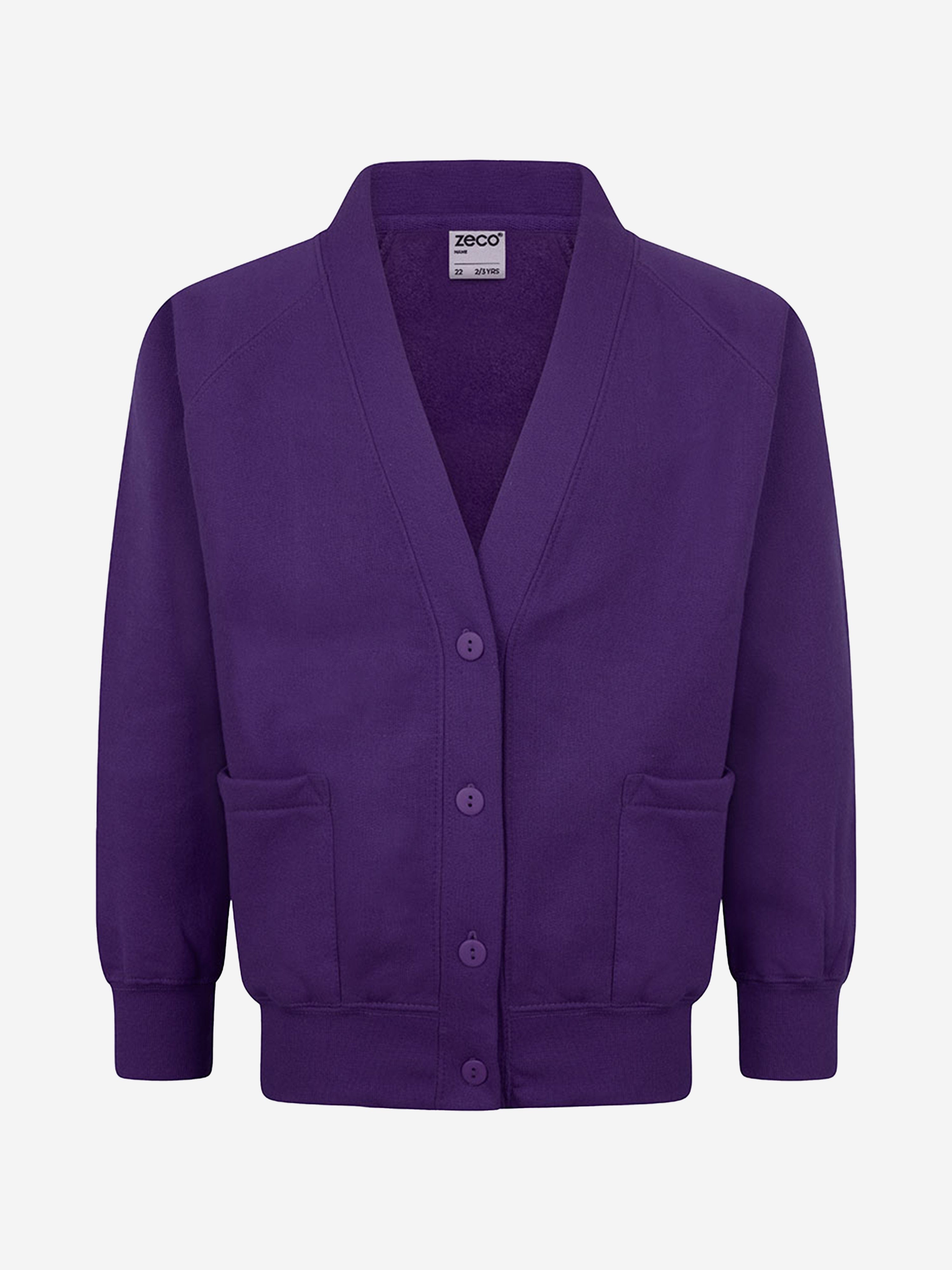 Zeco Kids School Sweatshirt Cardigan in Purple Visit New Online