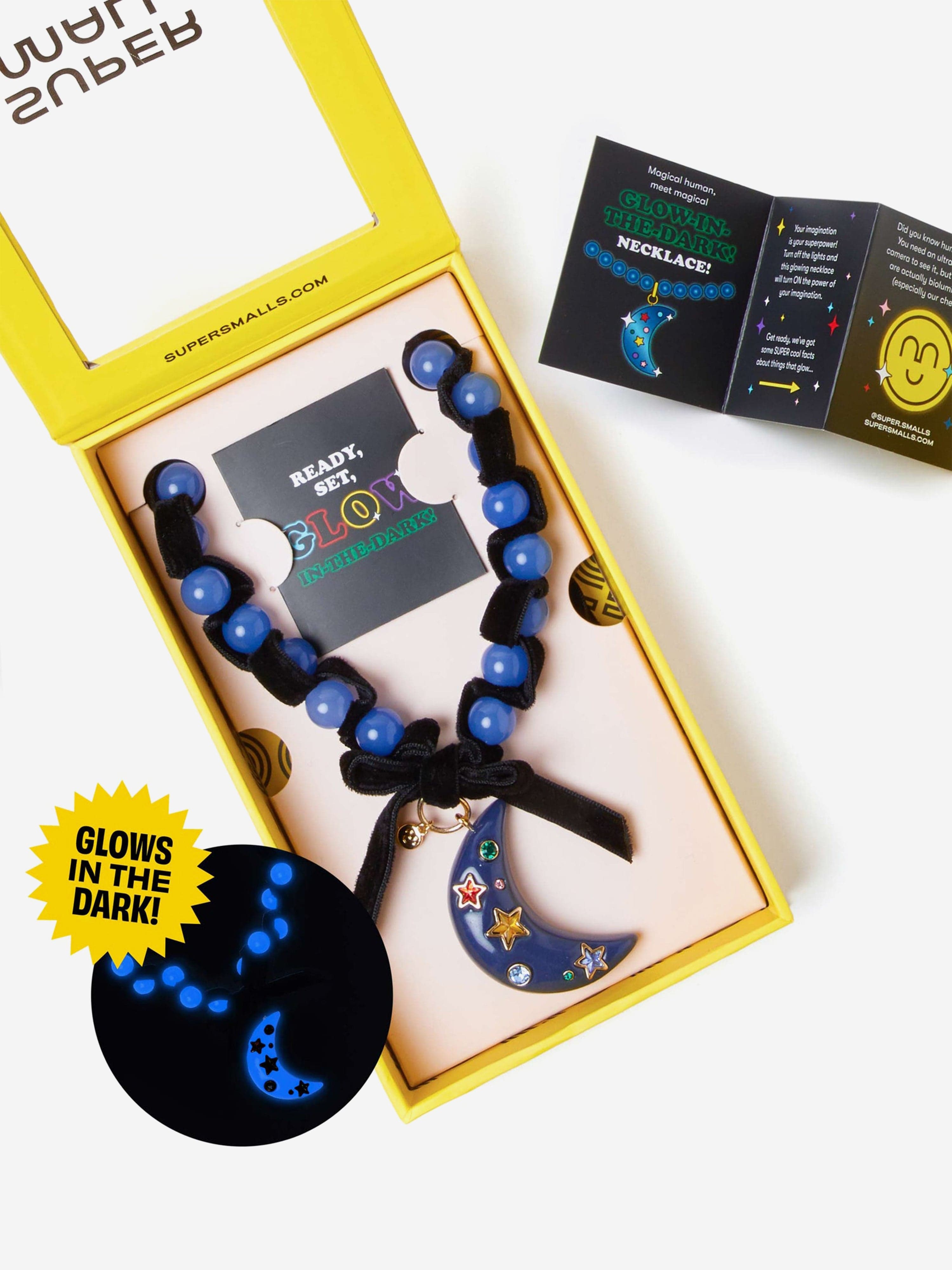 Super Smalls Girls Glow in the Dark Necklace in Blue With Paypal Online