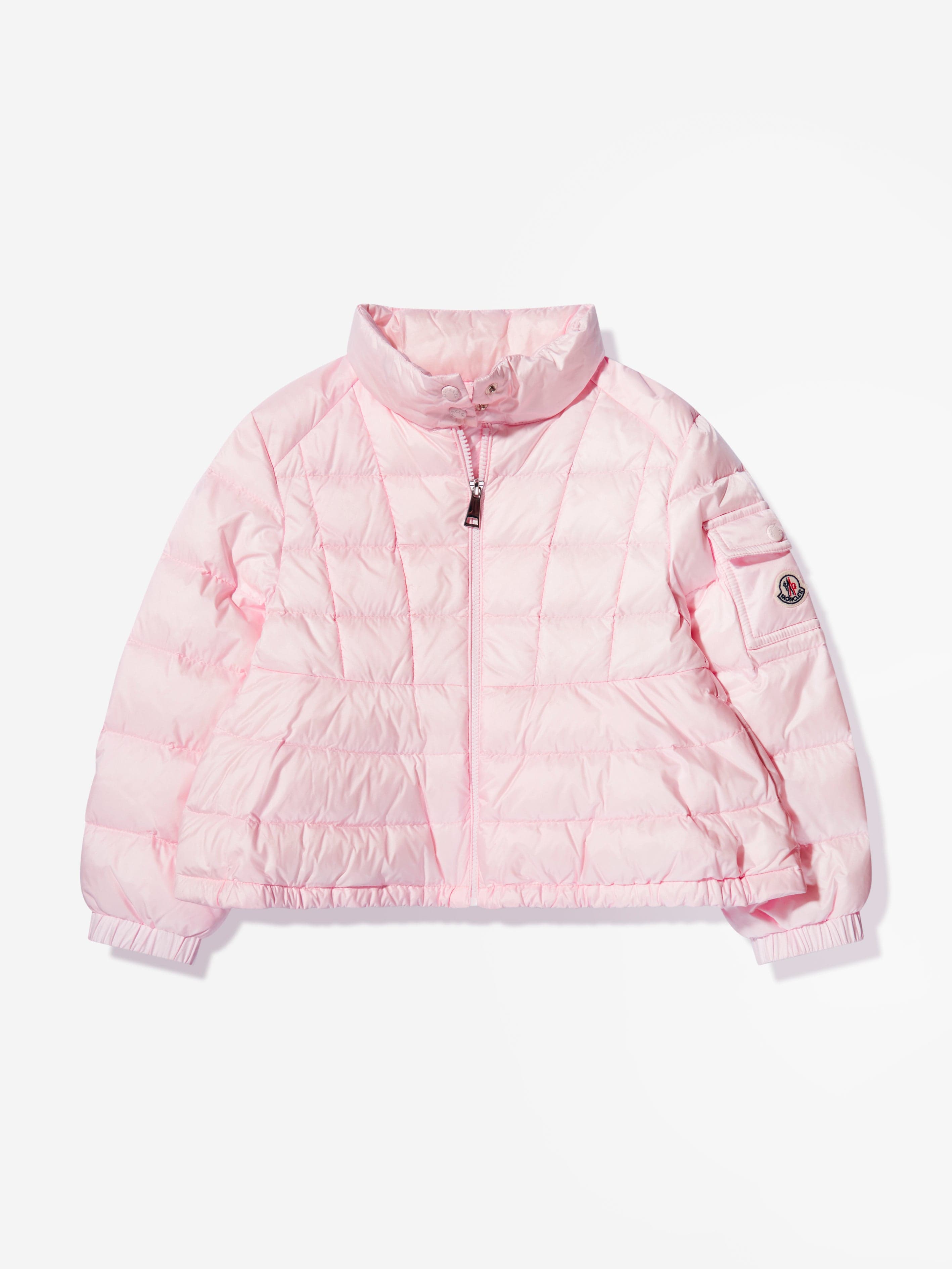 Moncler Enfant Girls Down Padded Aminia Jacket in Pink In China Cheap Online