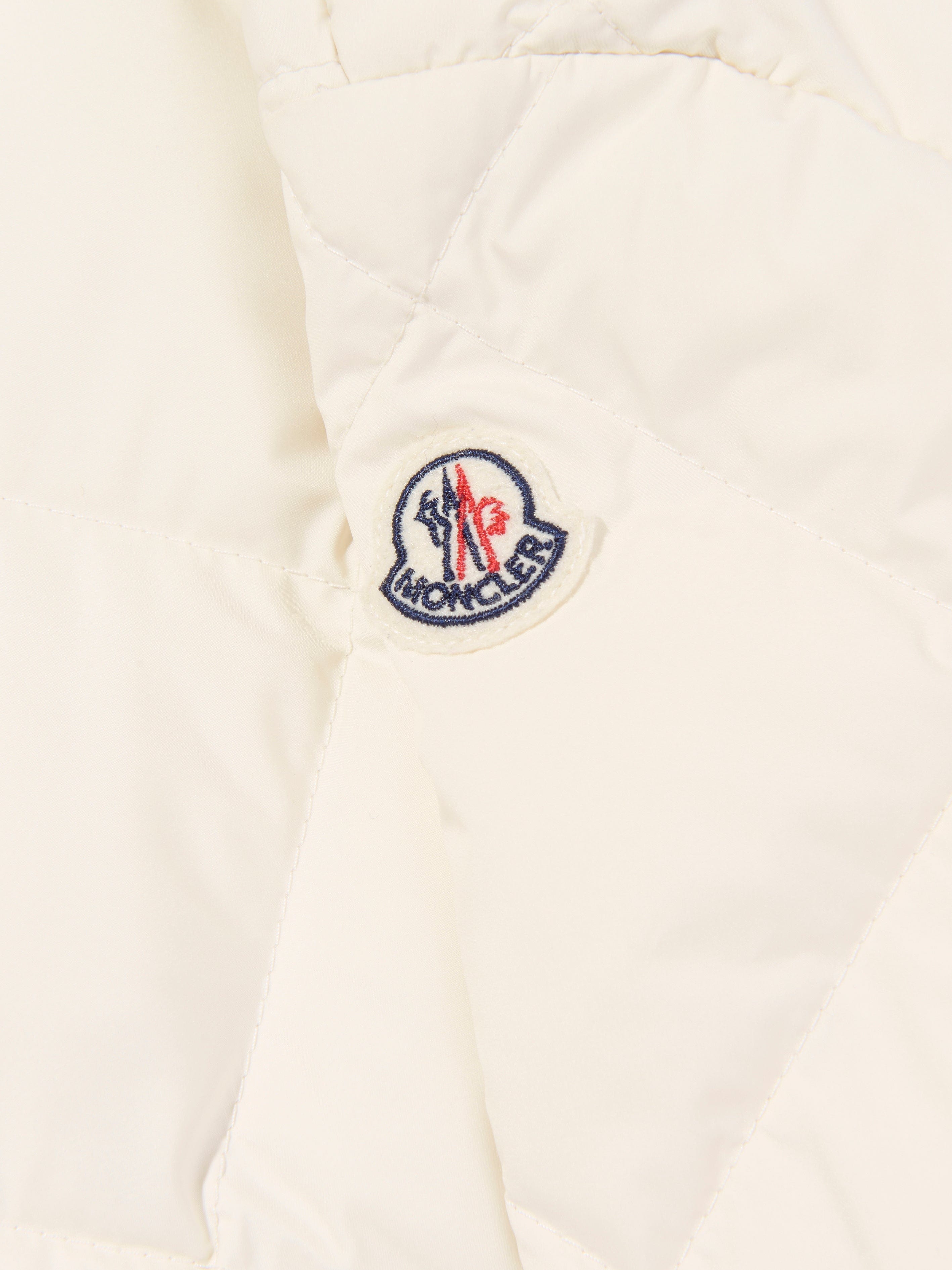 Moncler Enfant Girls Down Quilted Ursella Jacket in Ivory 2025 Newest
