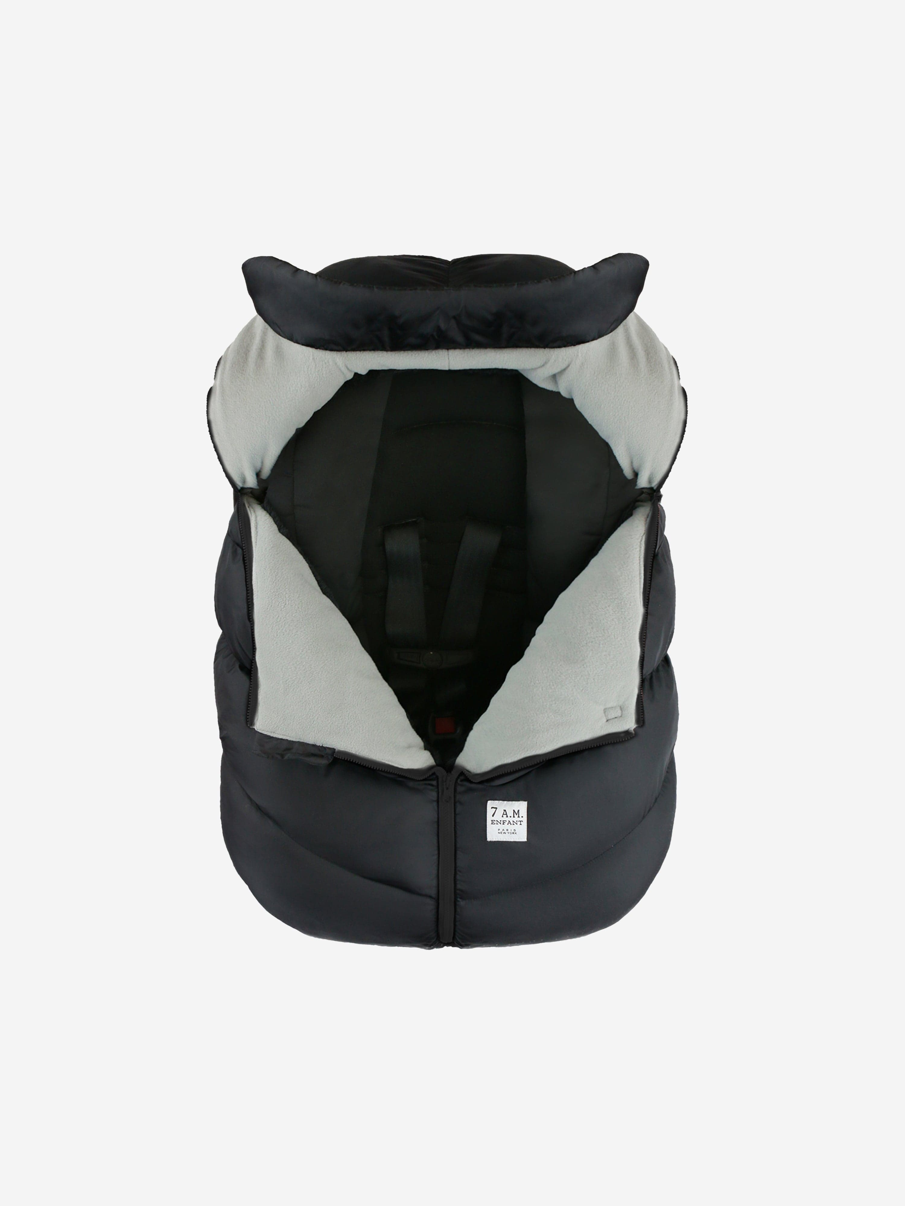 7AM Enfant Baby Car Seat Cocoon in Black (H: 94cm W: 51cm D: 5cm) Sale Original