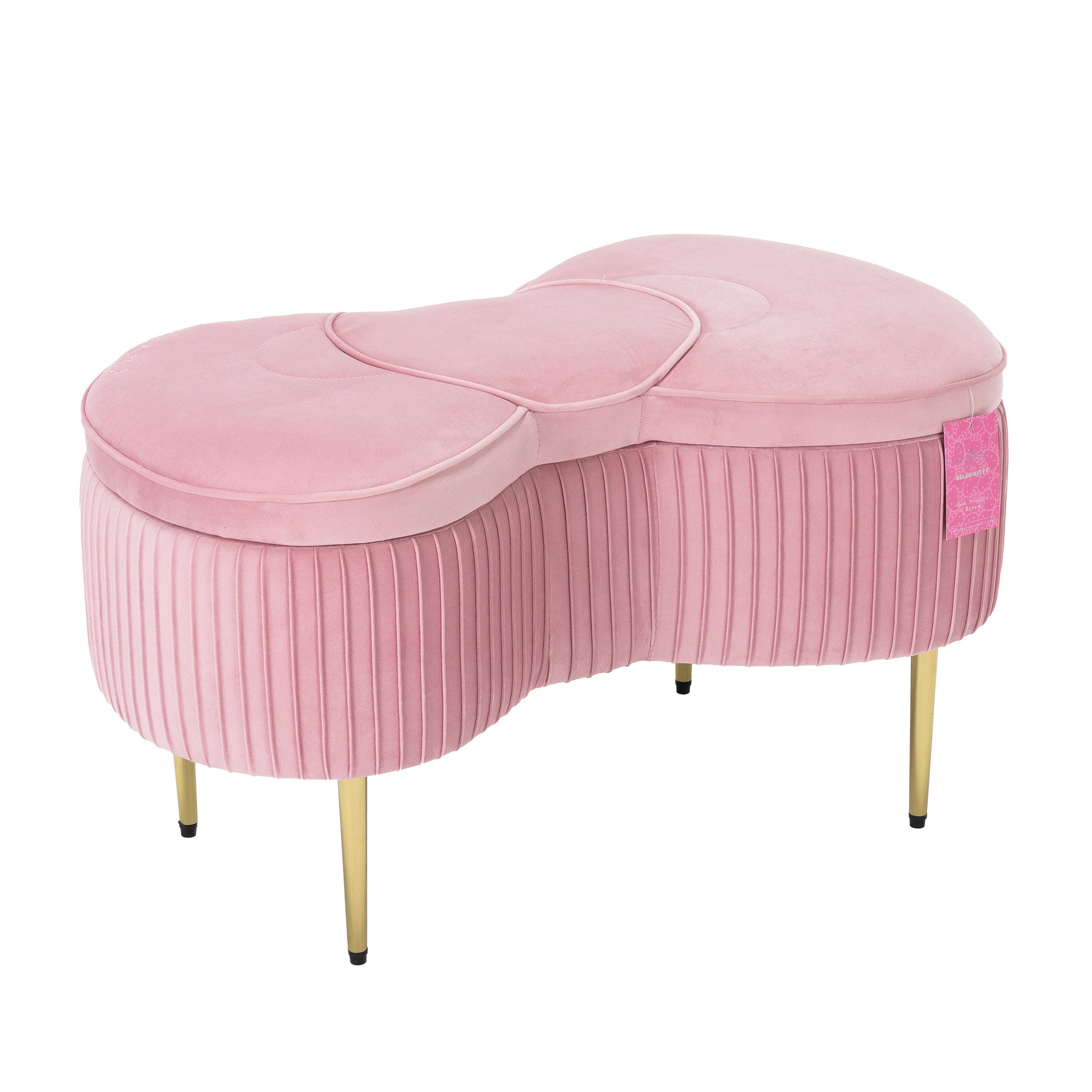 Hello Kitty x Impressions Vanity Bow Storage Bench With Mastercard For Sale