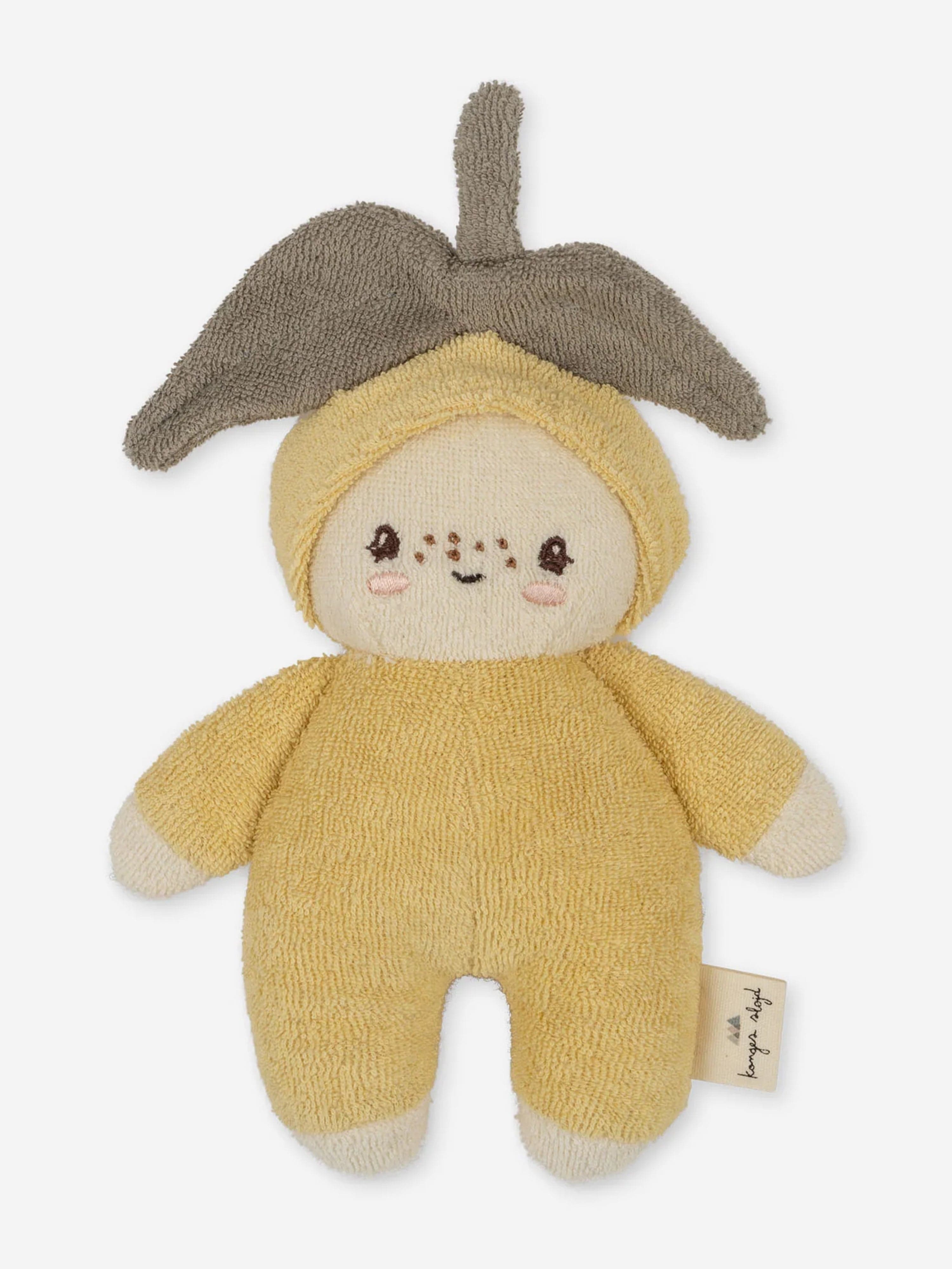 Konges Sljd Baby Mini Lemon Soft Toy in Yellow Free Shipping Finishline
