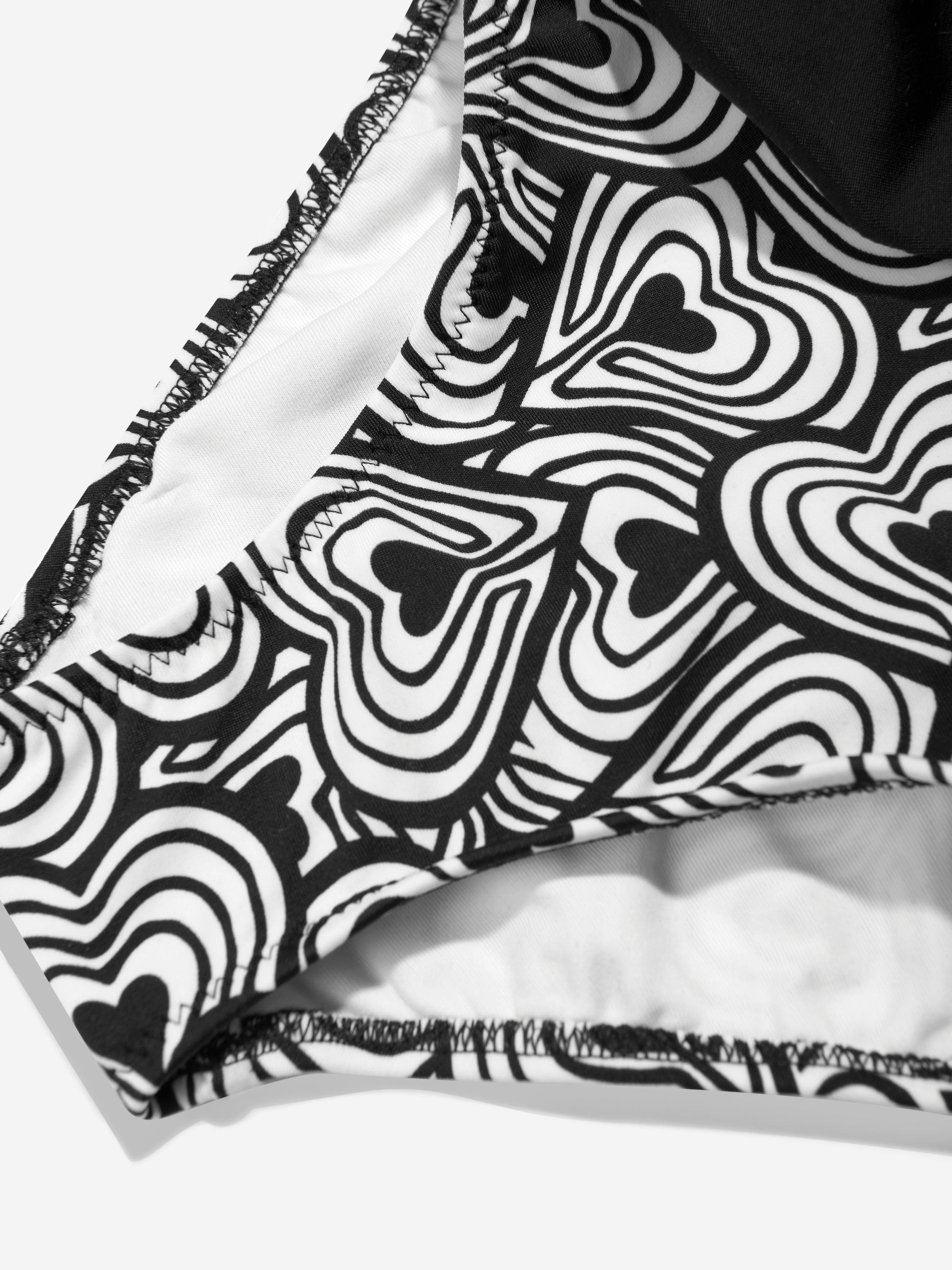 Nessi Byrd Girls Alexia Cut Out Swimsuit in Black Geniue Stockist