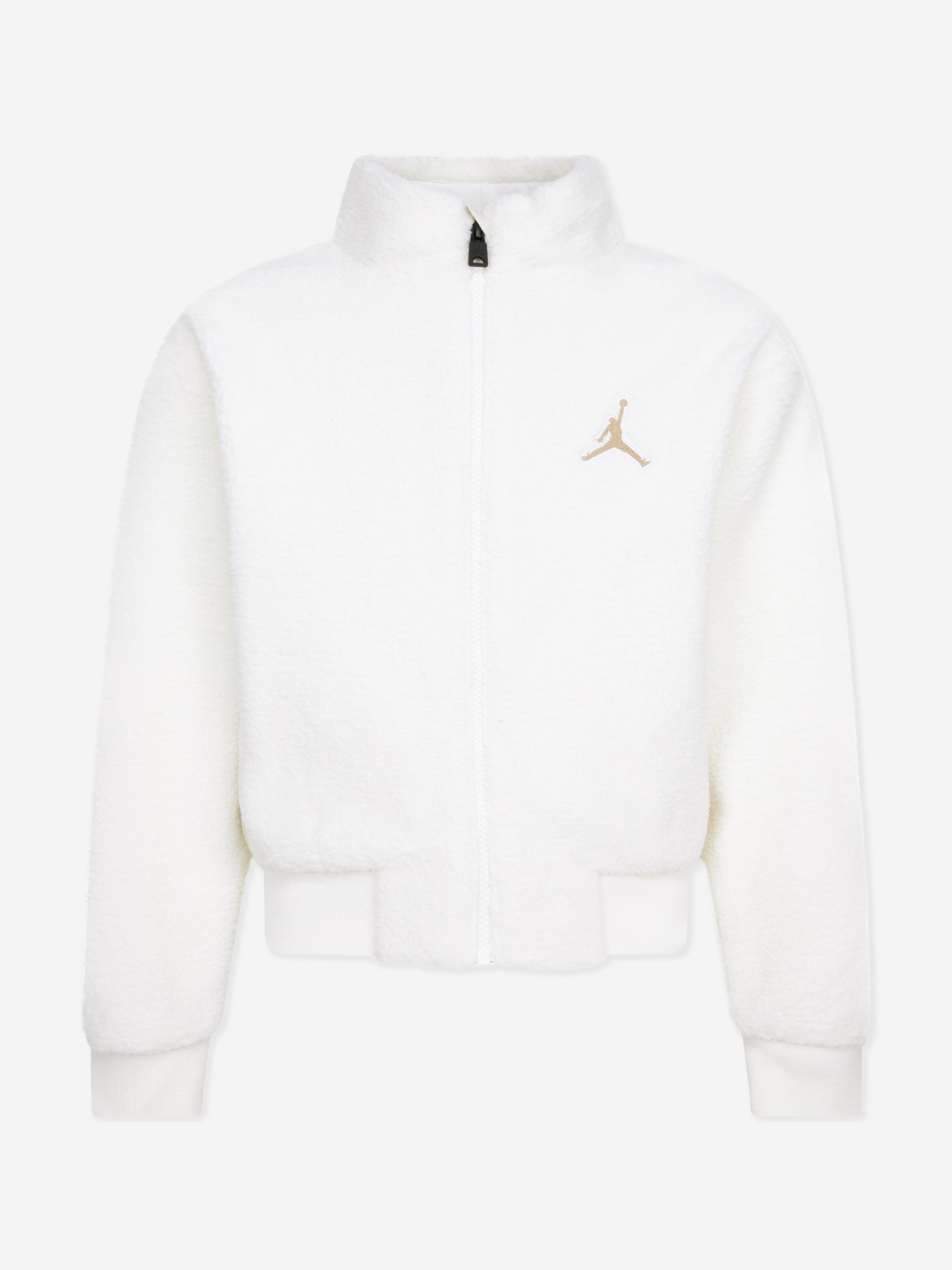 Jordan Girls Jumpman Sherpa Jacket in Ivory Cheap Free Shipping