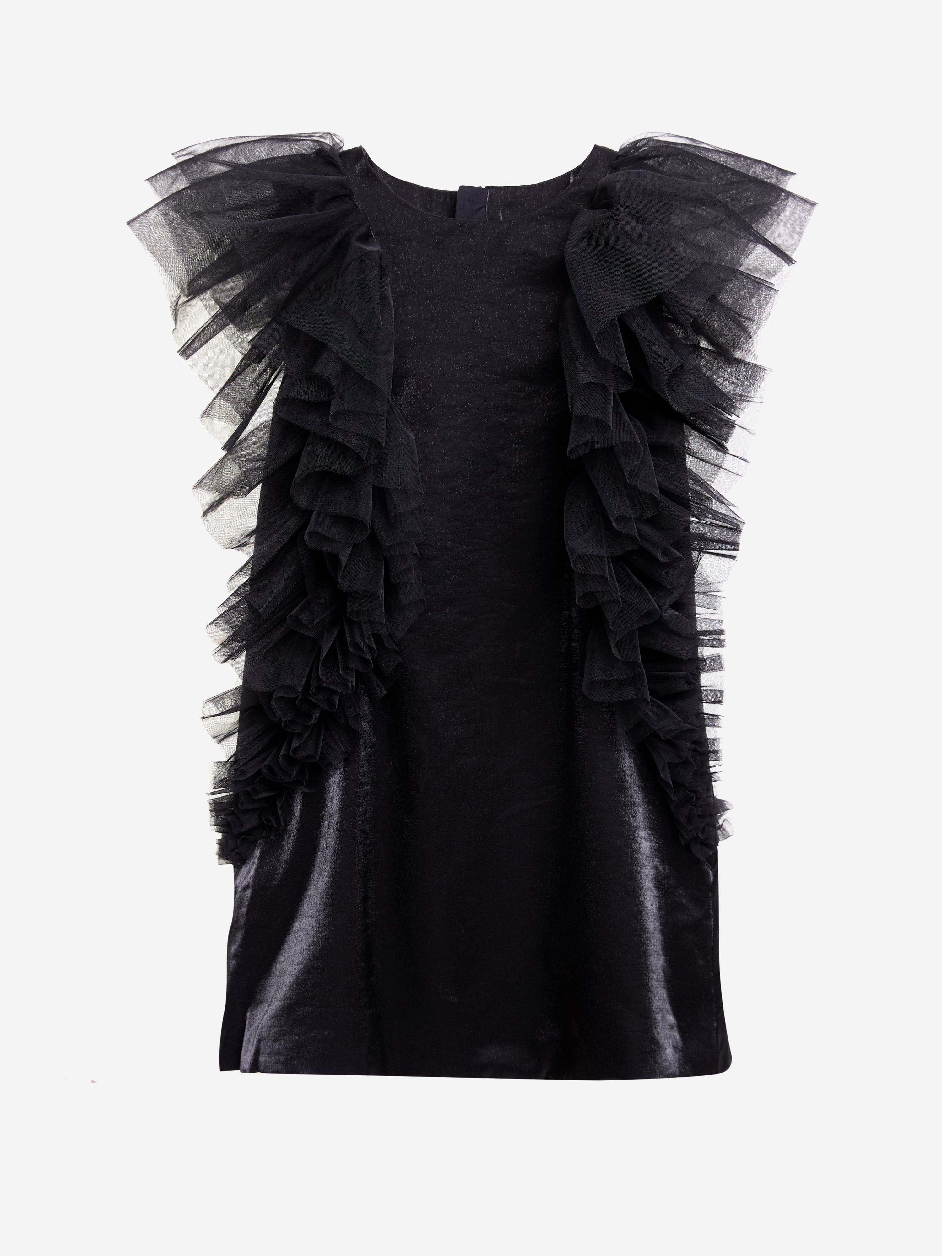 BCBG Girls Ruffle Dress in Black Wholesale Pice