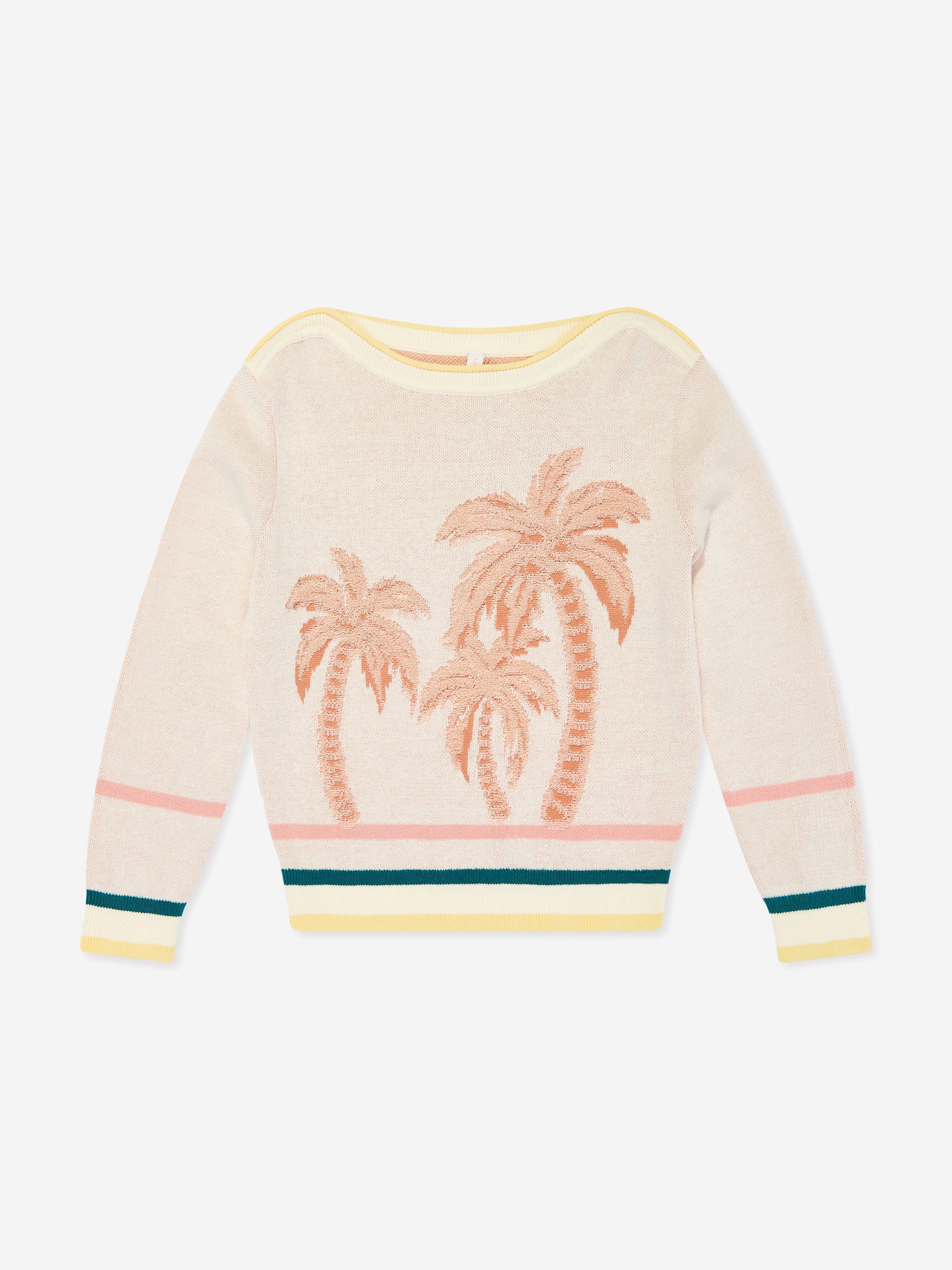 Zimmermann Girls Ottie Jacquard Sweater in Multicolour Affordable Sale Online