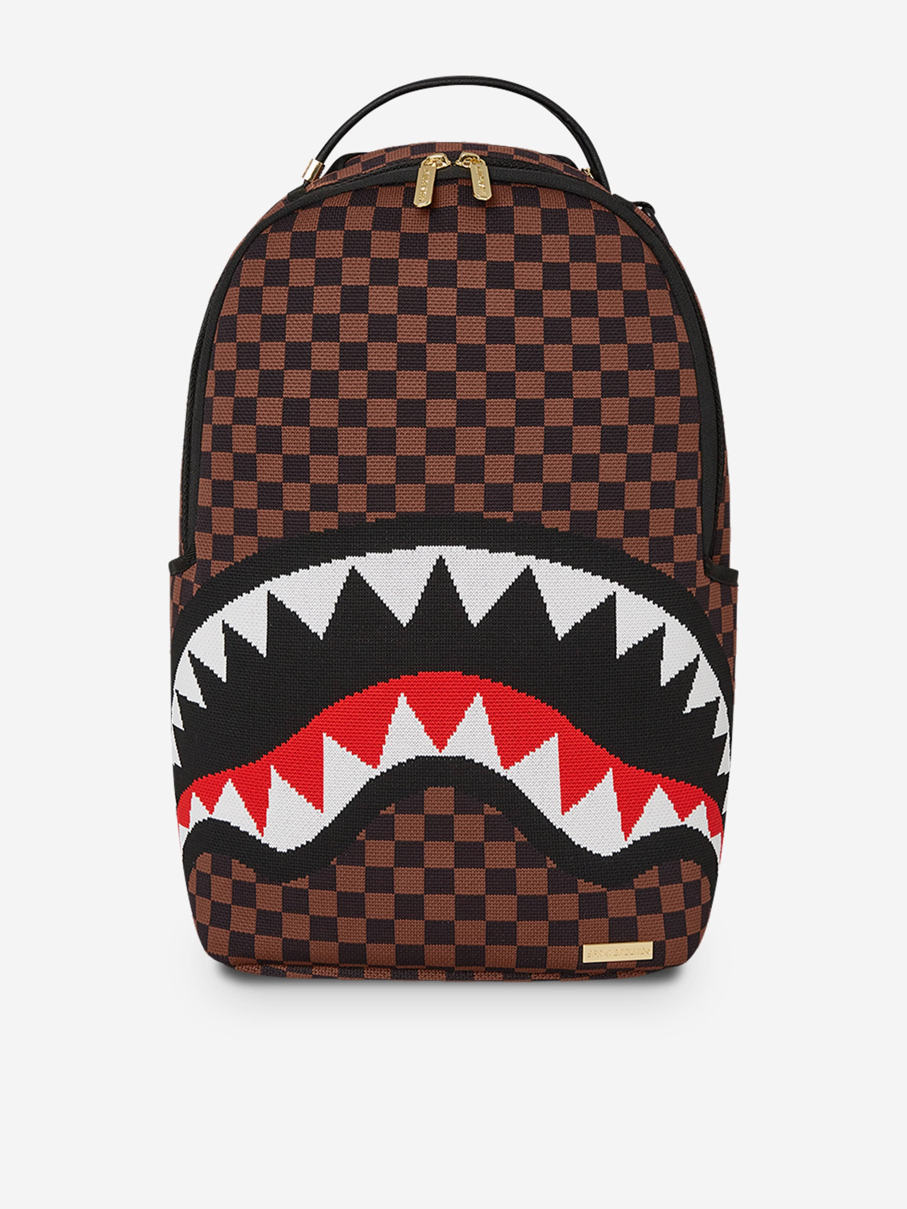 Sprayground Kids Knit Sharks in Paris 2.0 DLX Backpack in Brown (45.72 cm) Clearance Get Authentic