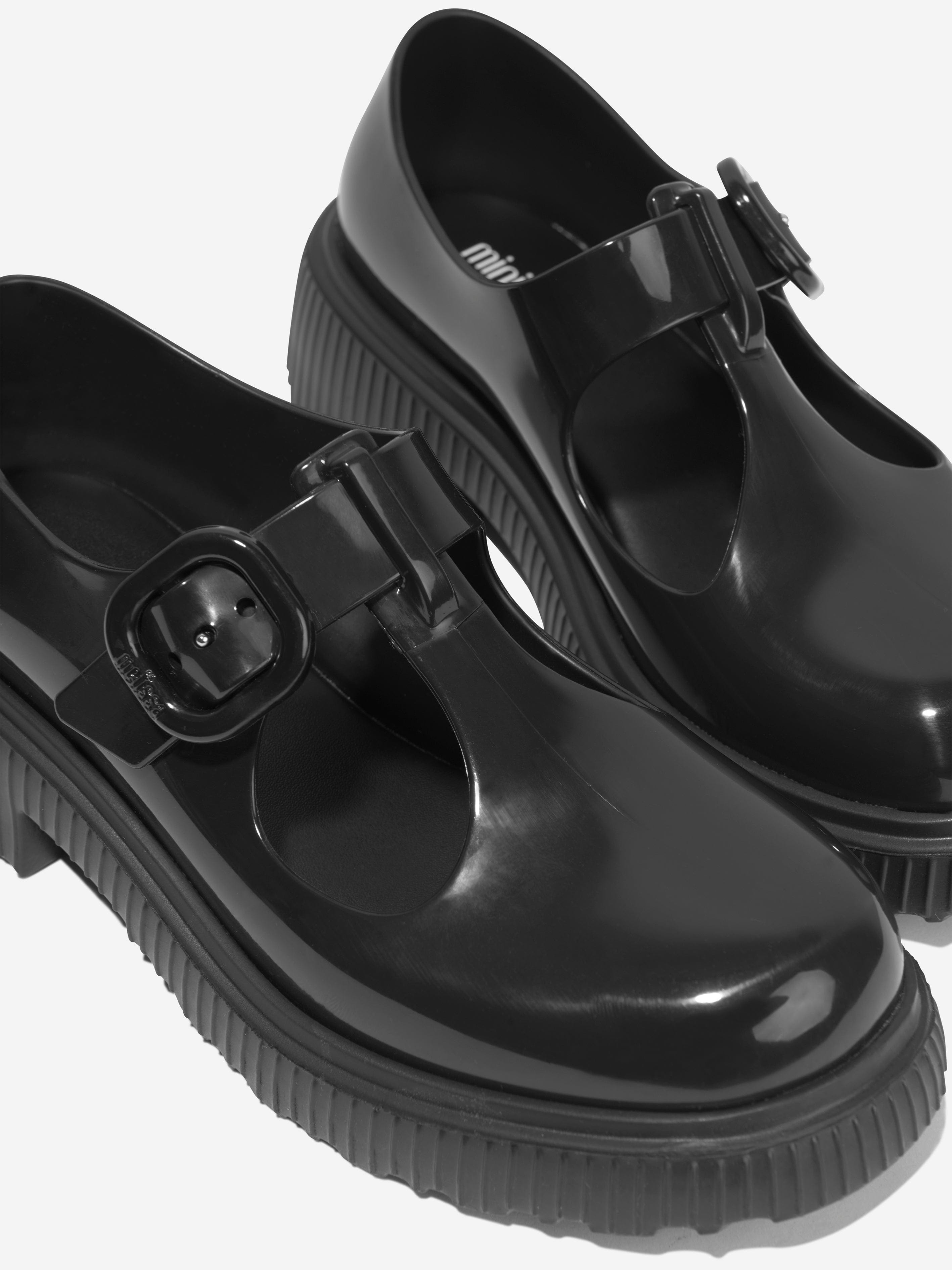 Mini Melissa Girls Jackie T-Bar Jelly Shoes in Black Sale Amazing Pice