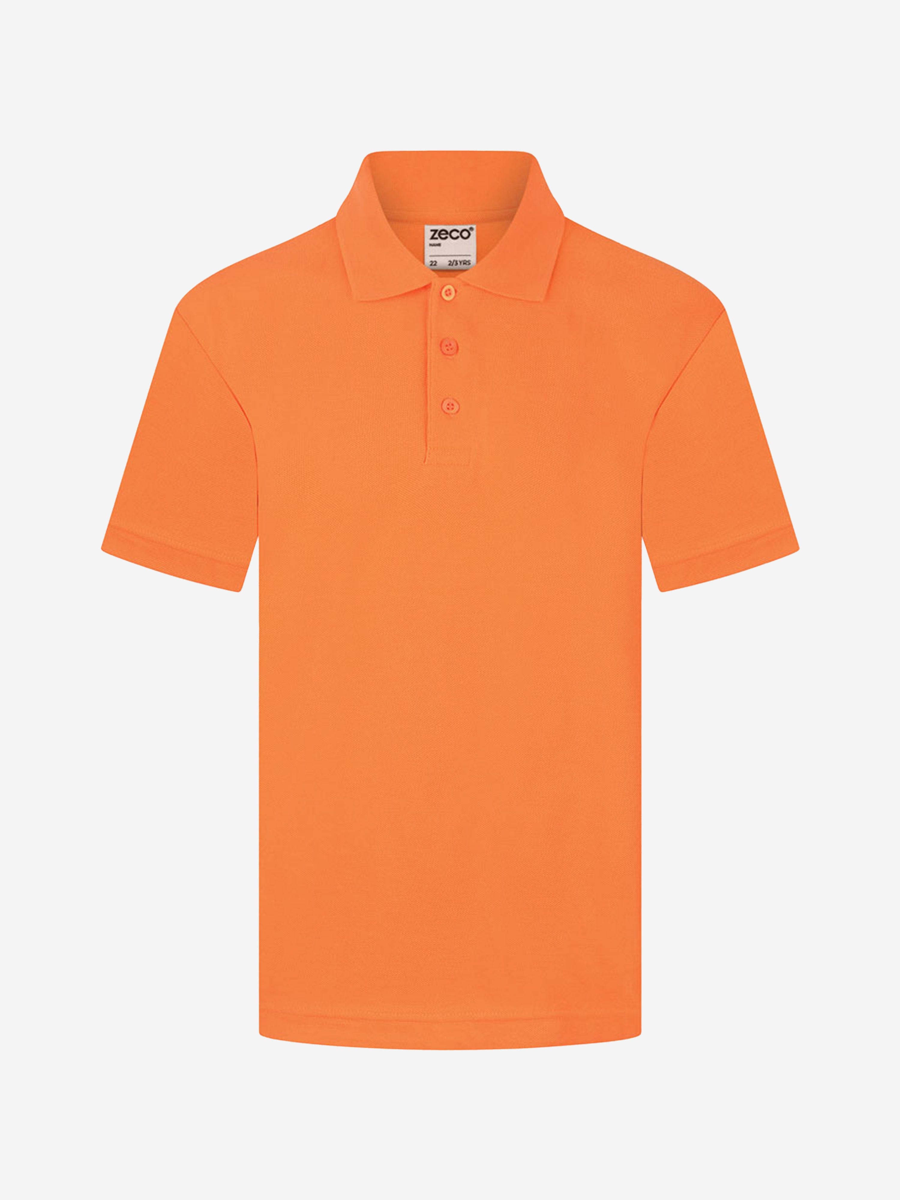 Zeco Kids School Polo Shirt in Orange Best Pices Online