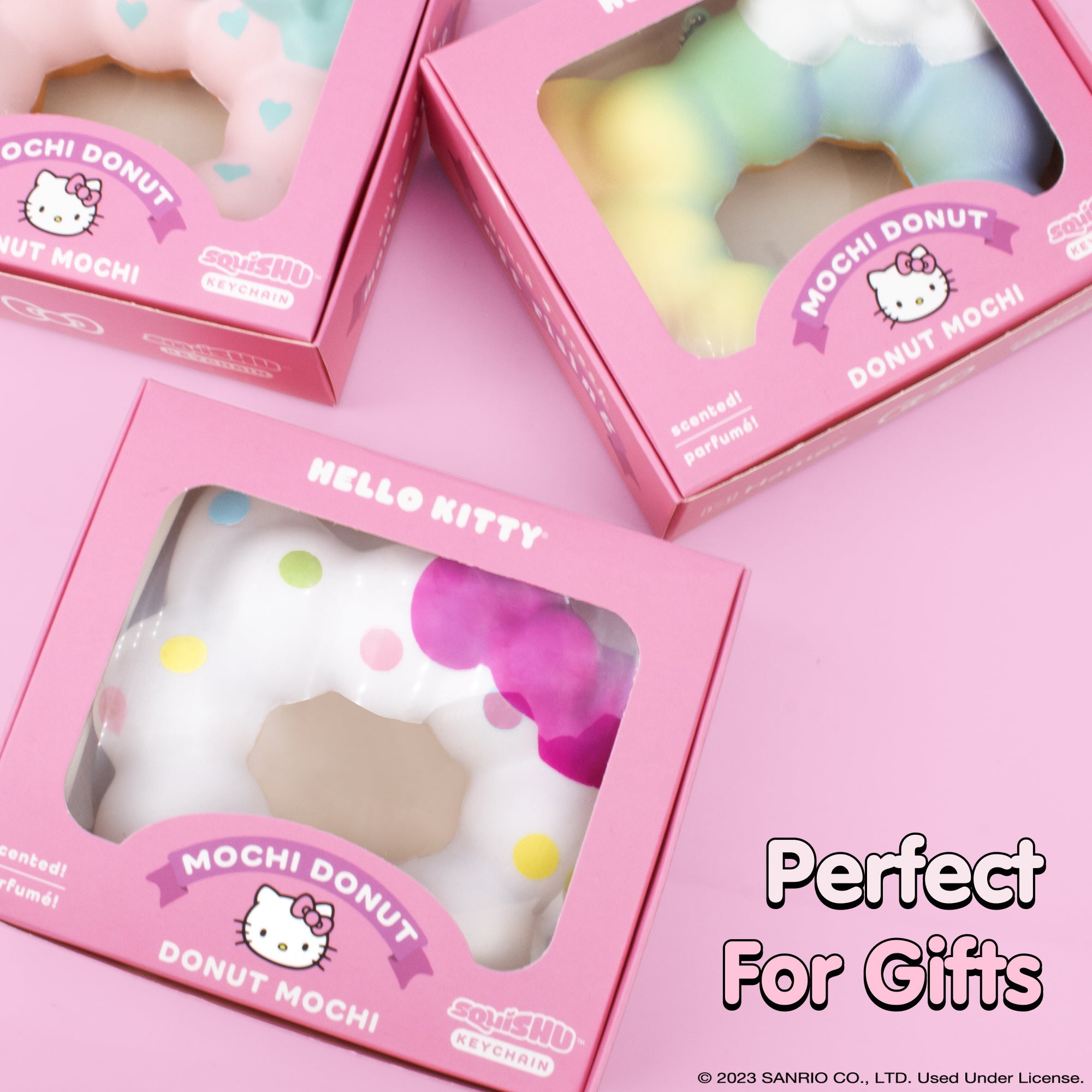 Hello Kitty Mochi Donut Squishy Keychain Outlet Best Sale
