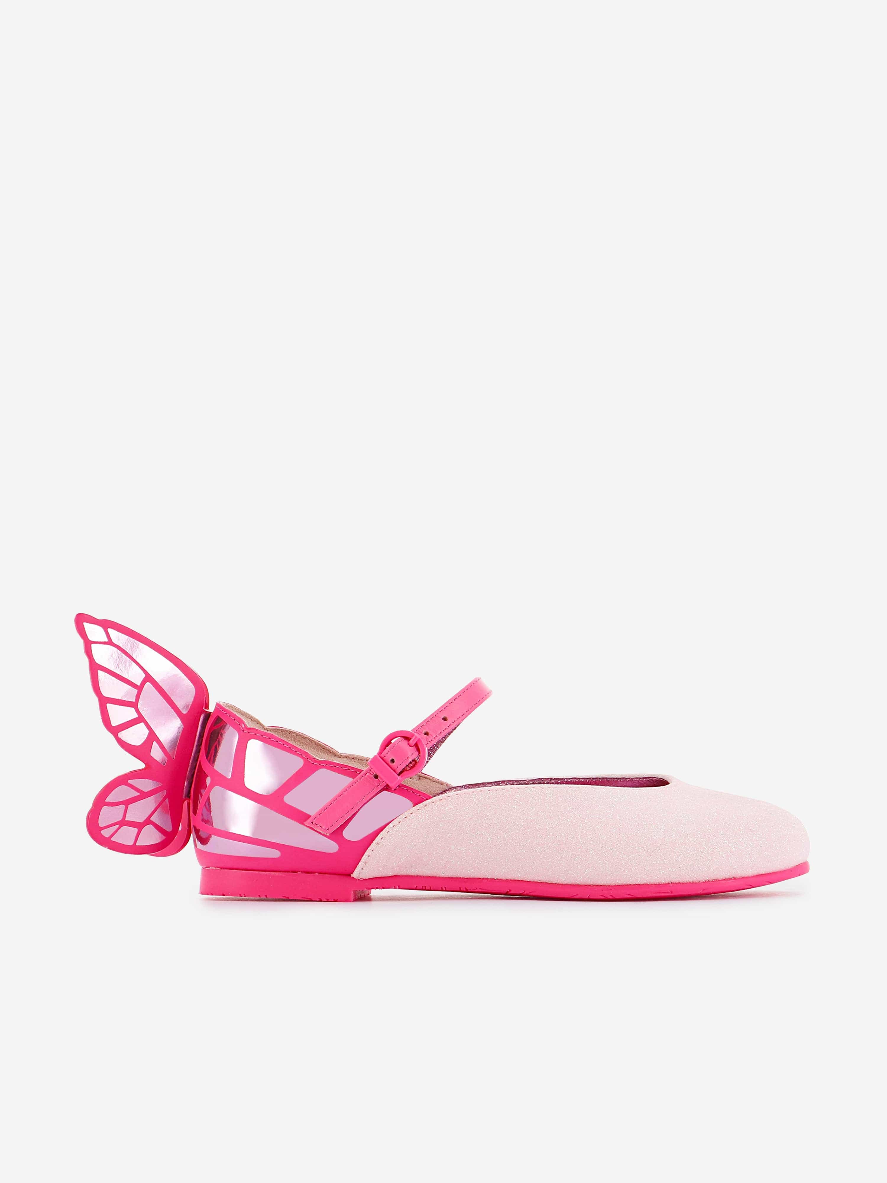 Sophia Webster Girls Chiara Flat in Pink Clearance In China