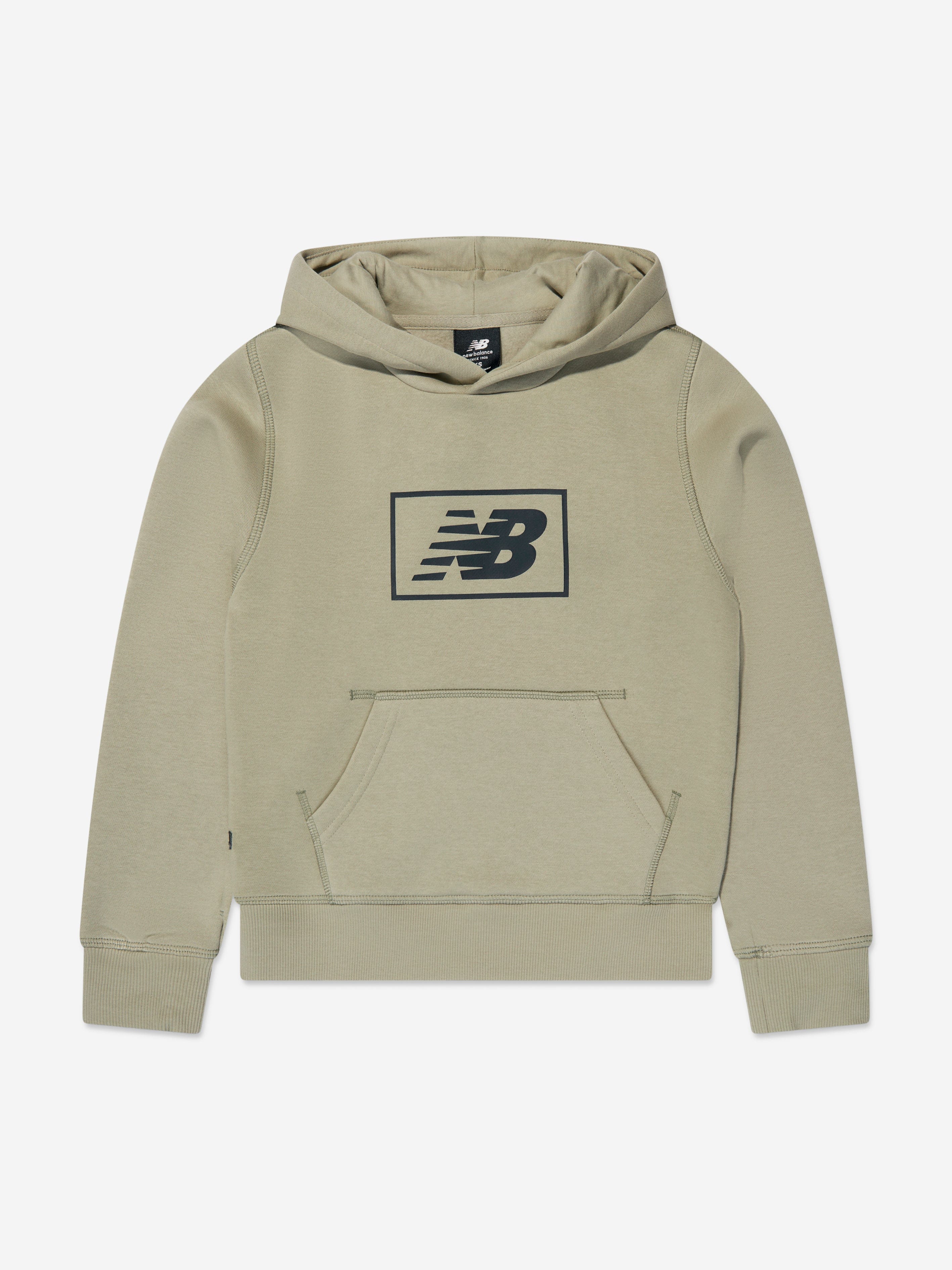 New Balance Kids Essentials Brushed Back Hoodie in Green Sale Free Shipping