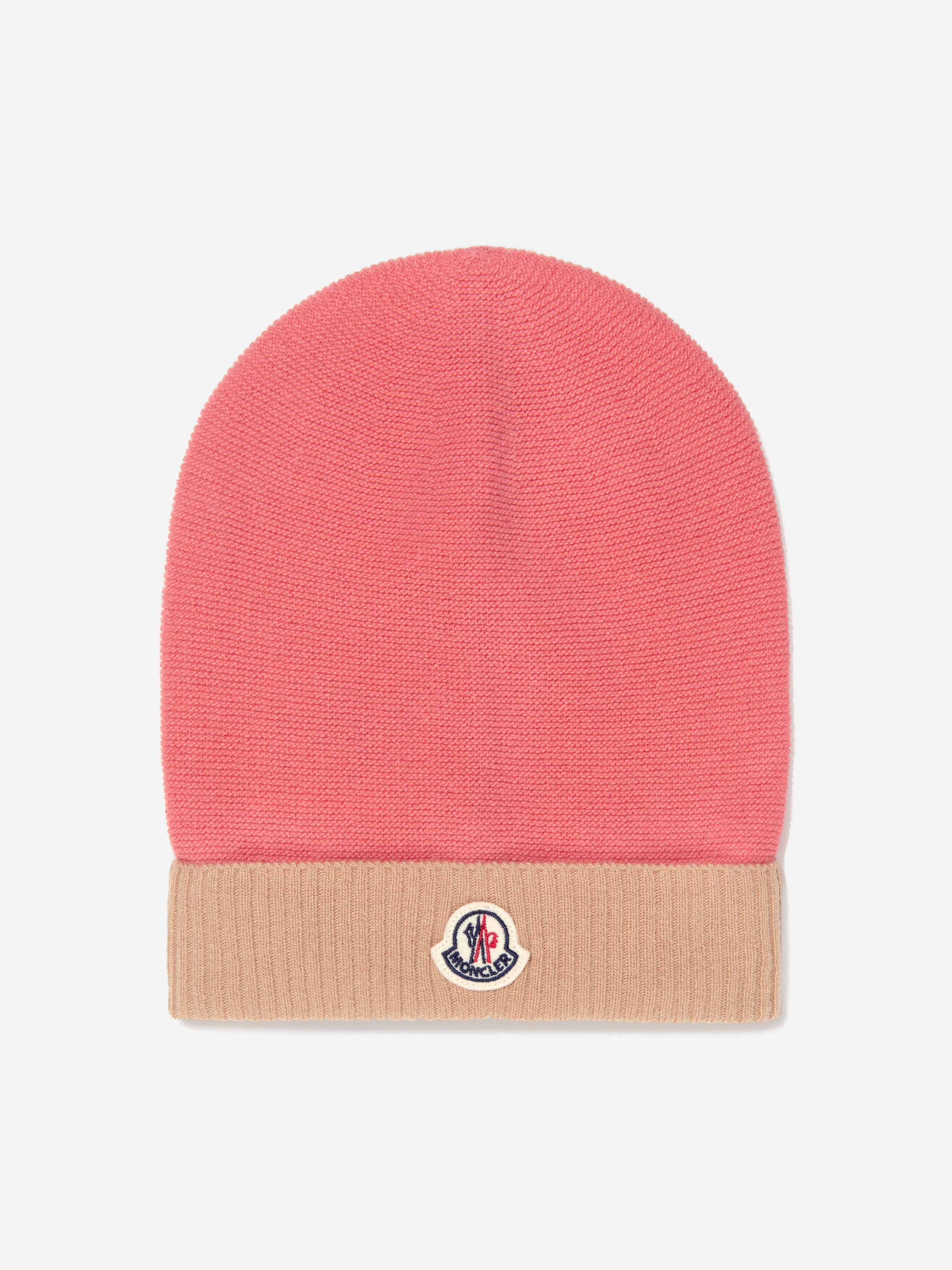 Moncler Enfant Girls Wool Knitted Logo Hat Cheap Sale View