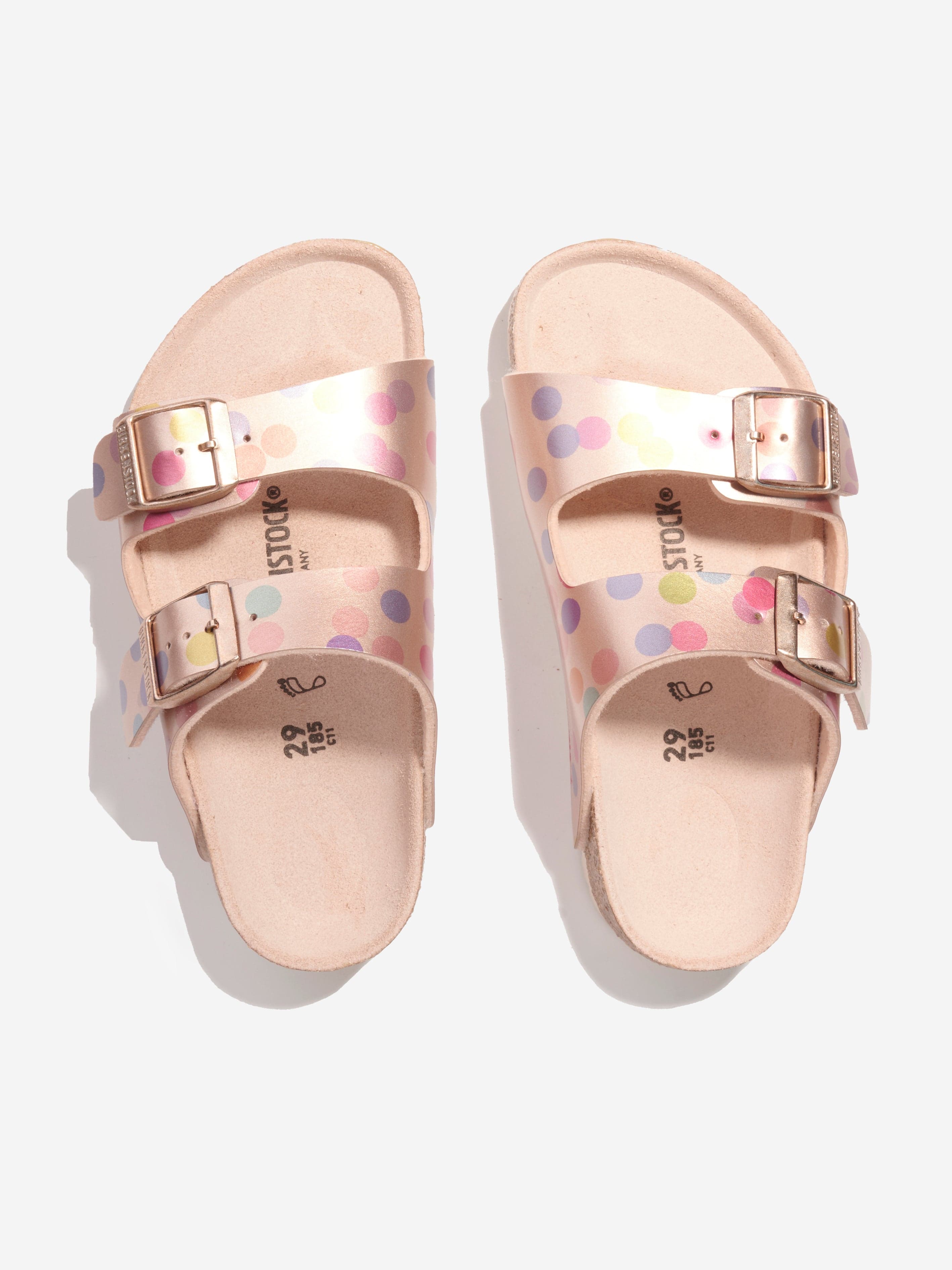 BIRKENSTOCK Girls Arizona Metallic Dots Sandals in Copper 2025 New Cheap Online