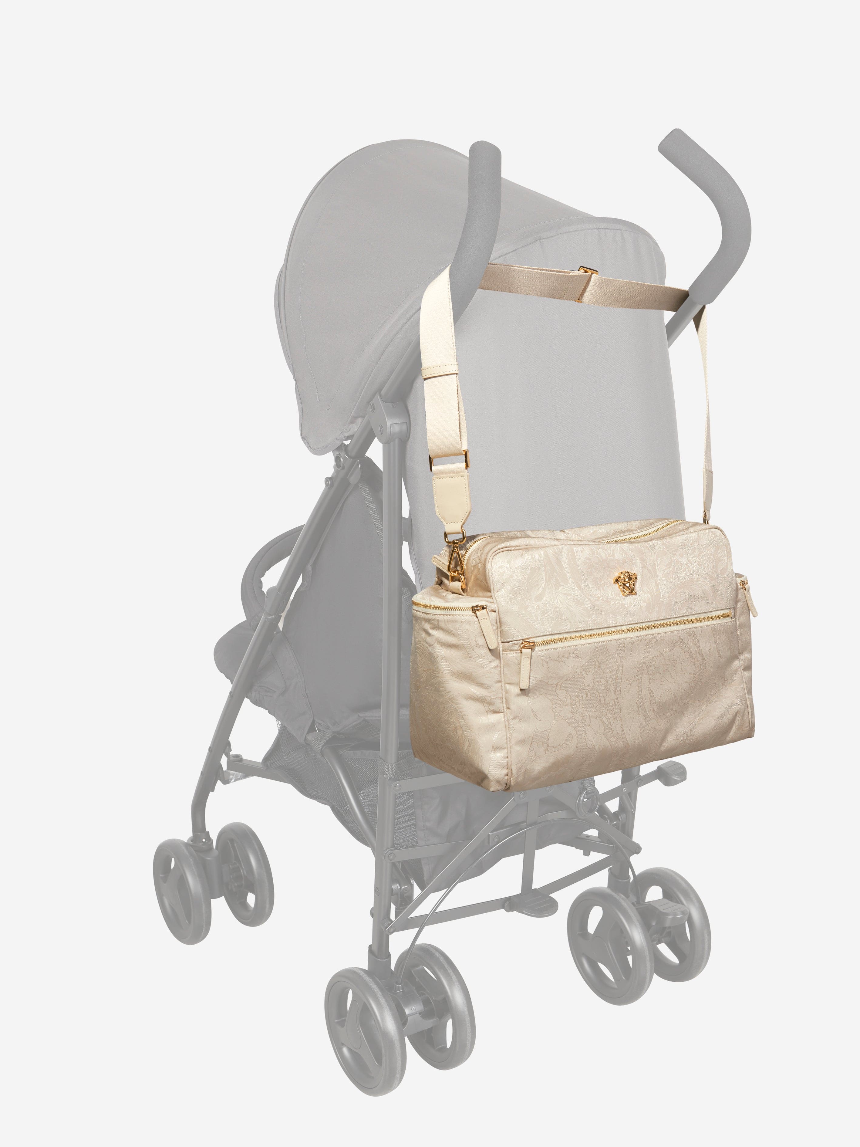 Versace Baby Barocco Logo Changing Bag in Beige (40cm) Clearance Get To Buy
