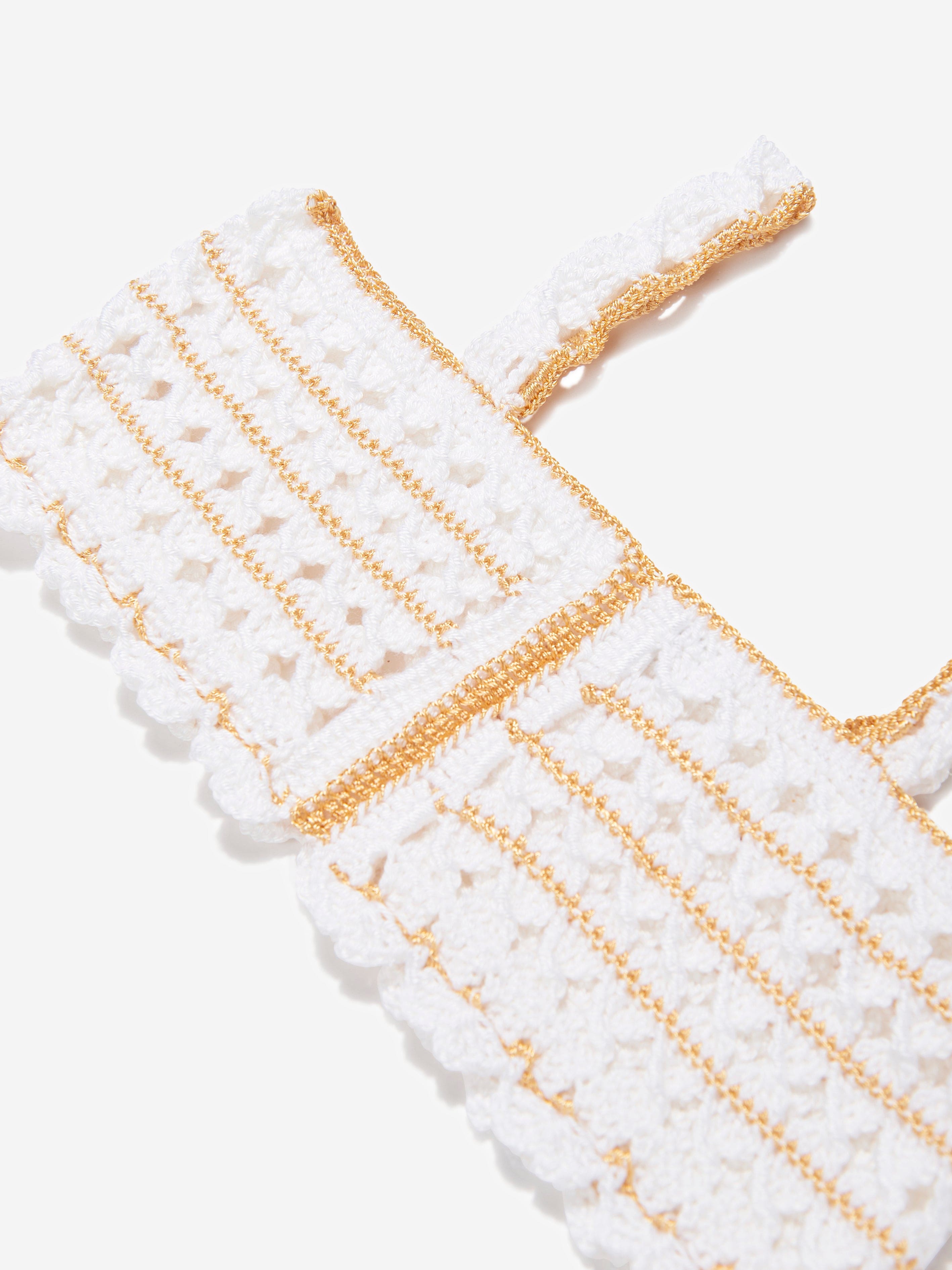 Girls Avira Crop Top in White Cheap Perfect