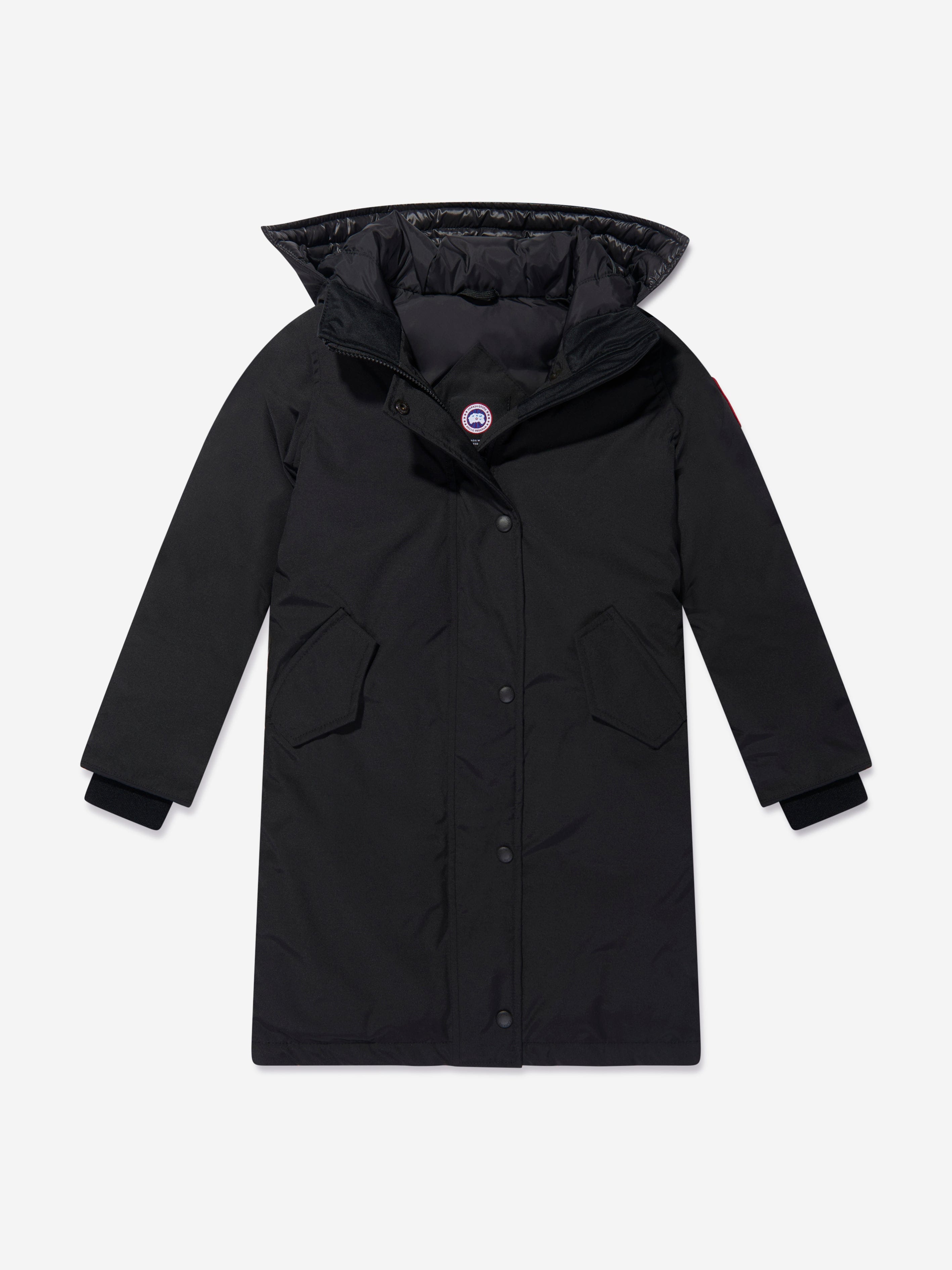 Canada Goose Girls Brittania Parka in Black Free Shipping Comfortable
