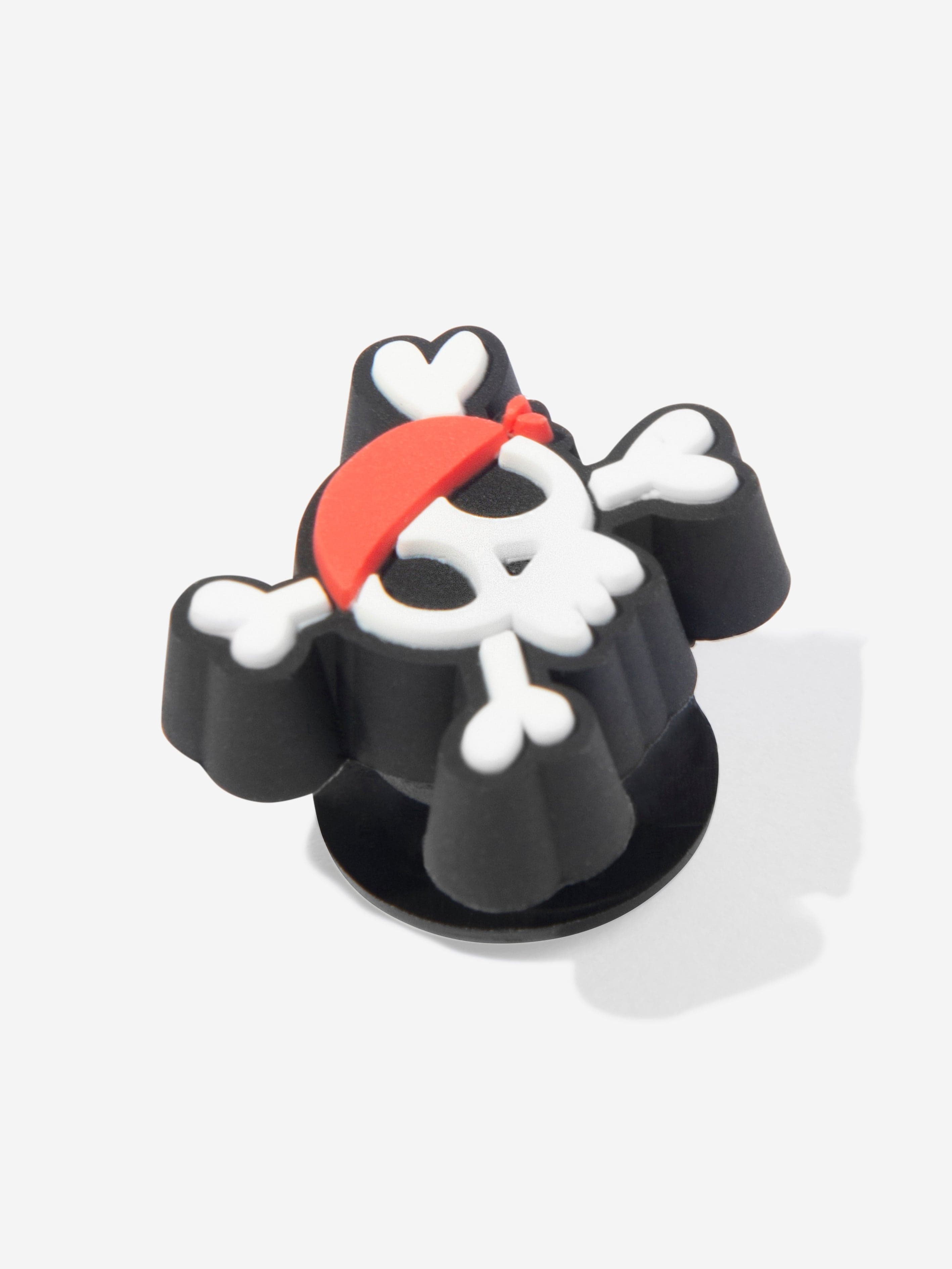 Crocs Kids Tiny Pirate Skull Jibbitz Charm in White Best Pices Sale Online