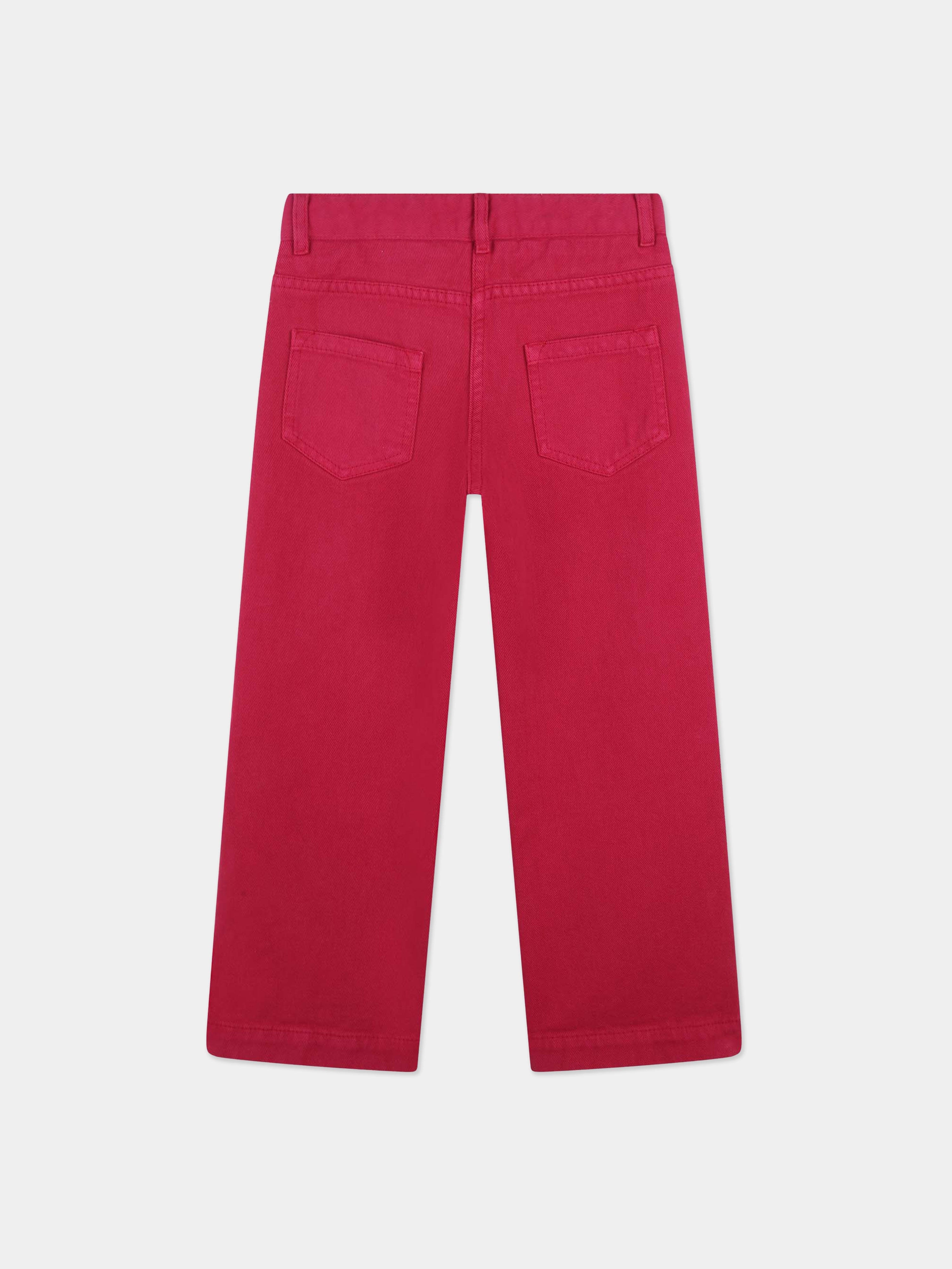 Chlo¨¦ Girls Wide Leg Trousers in Pink Cheap Sale Get Authentic