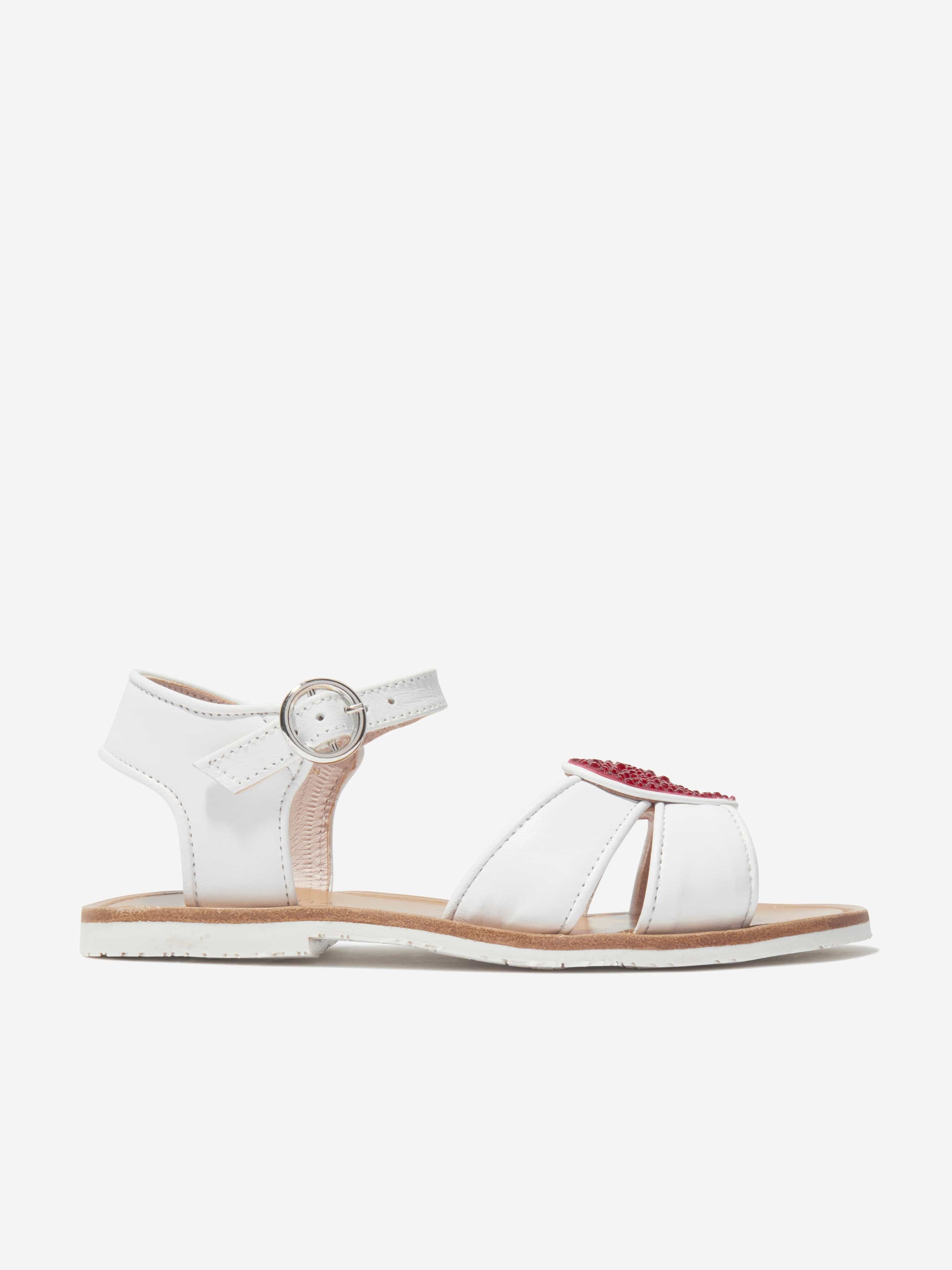 Sophia Webster Girls Amora Sandals in White Safe Shopping Cheap Online