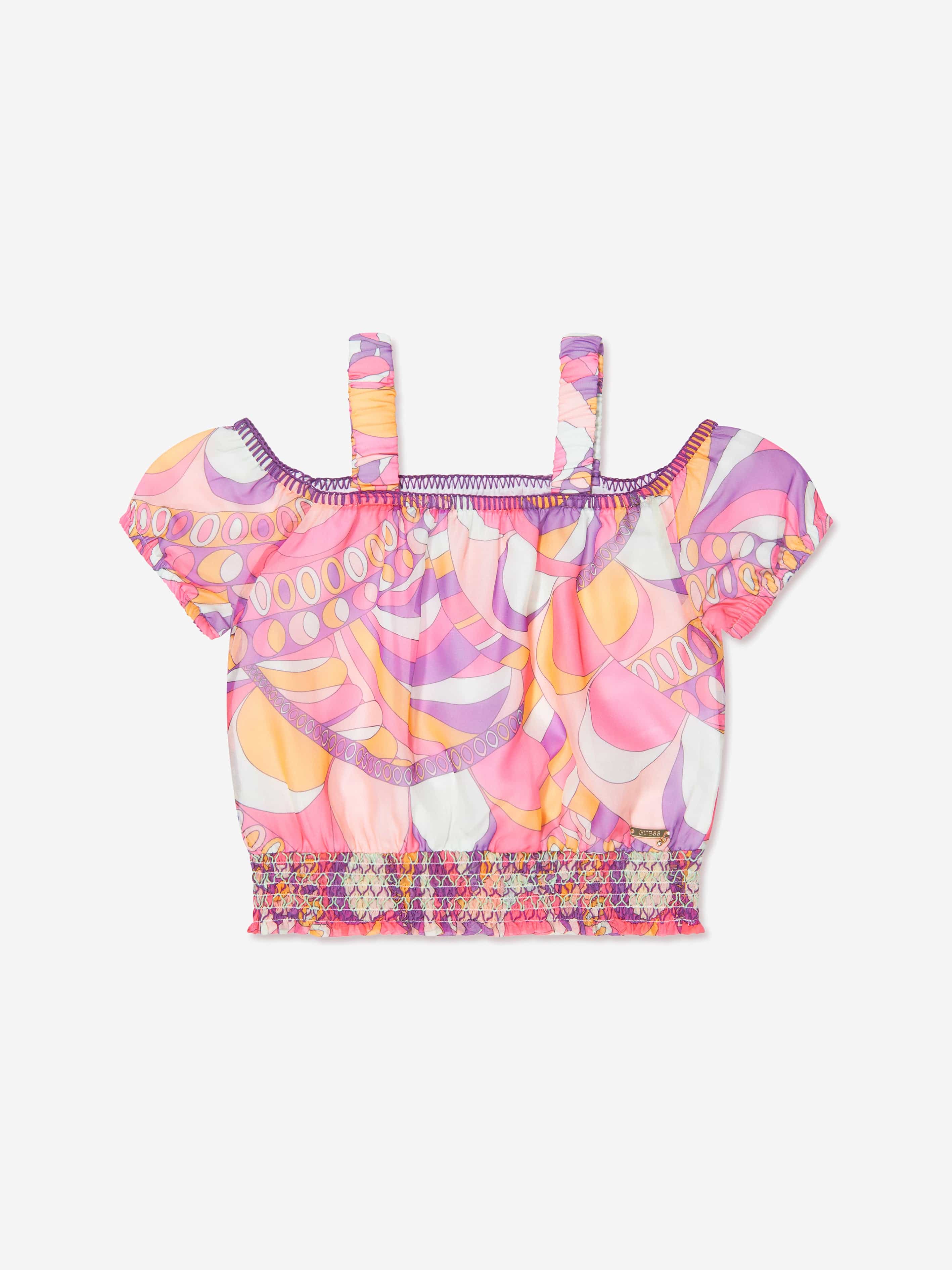 Guess Girls Chiffon Top in Multicolour Cheap For Cheap