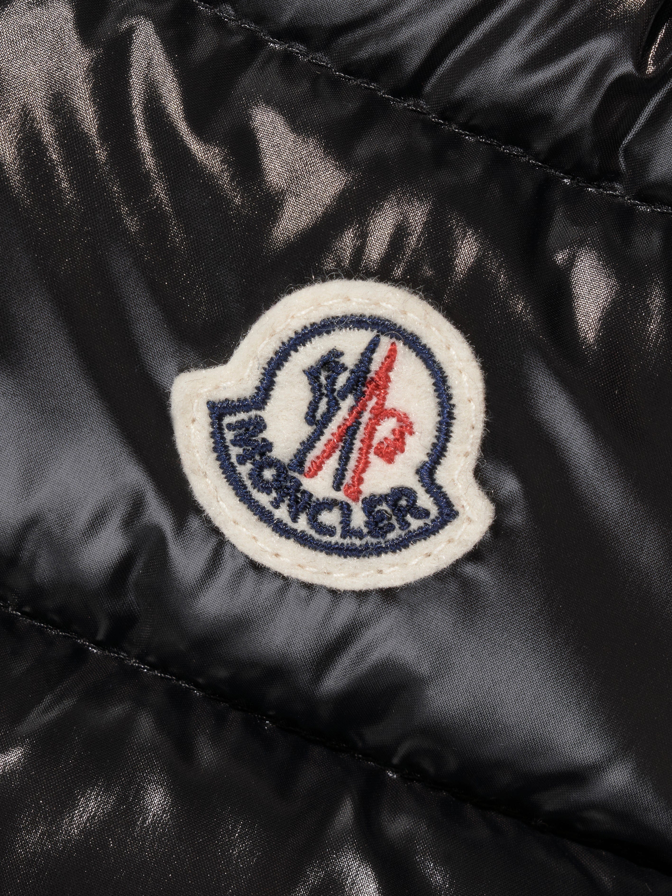 Moncler Enfant Girls Down Padded Ania Gilet in Black Free Shipping Shop For