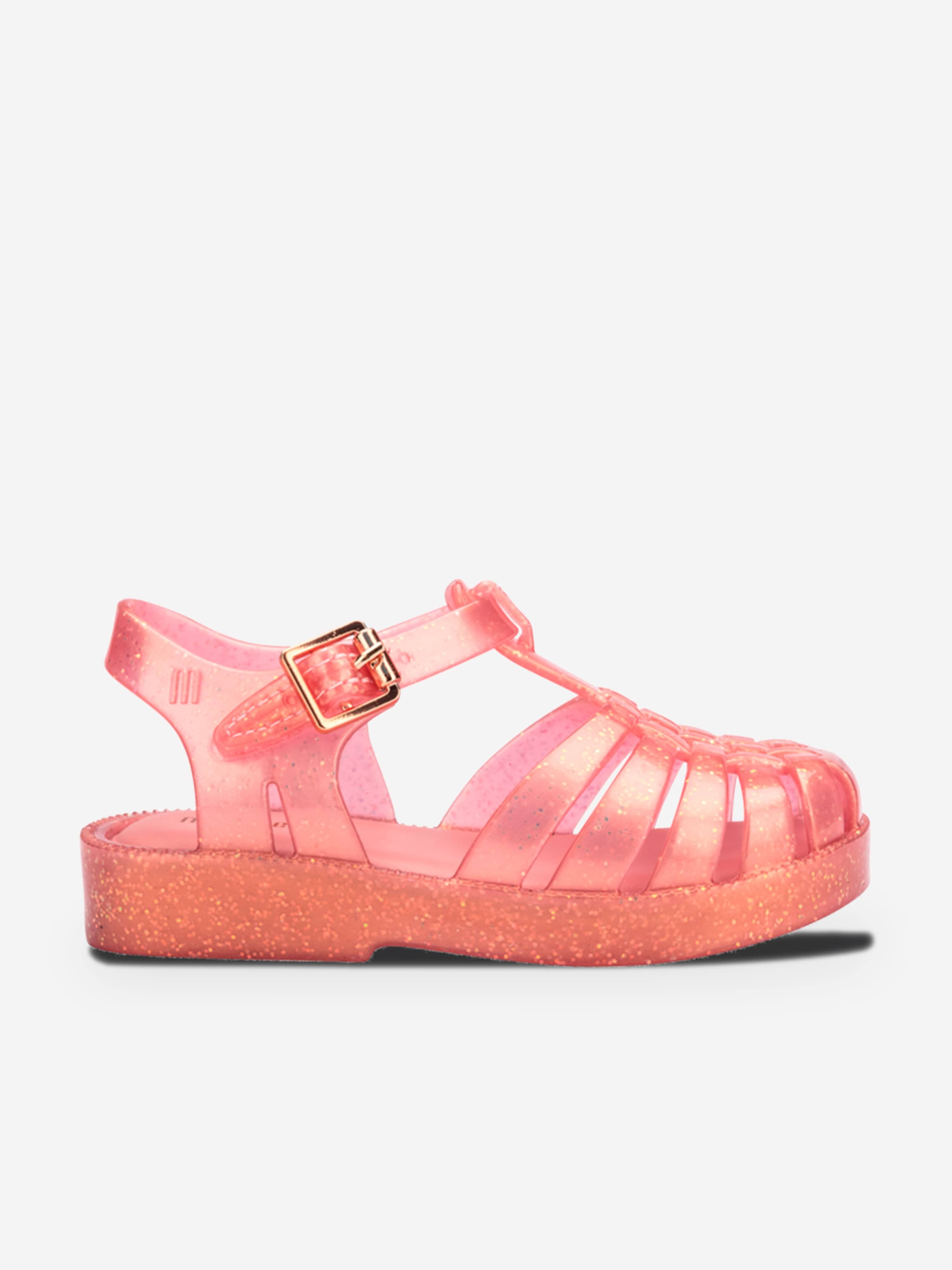 Girls Possession Shiny Sandals in Pink Low Cost For Sale