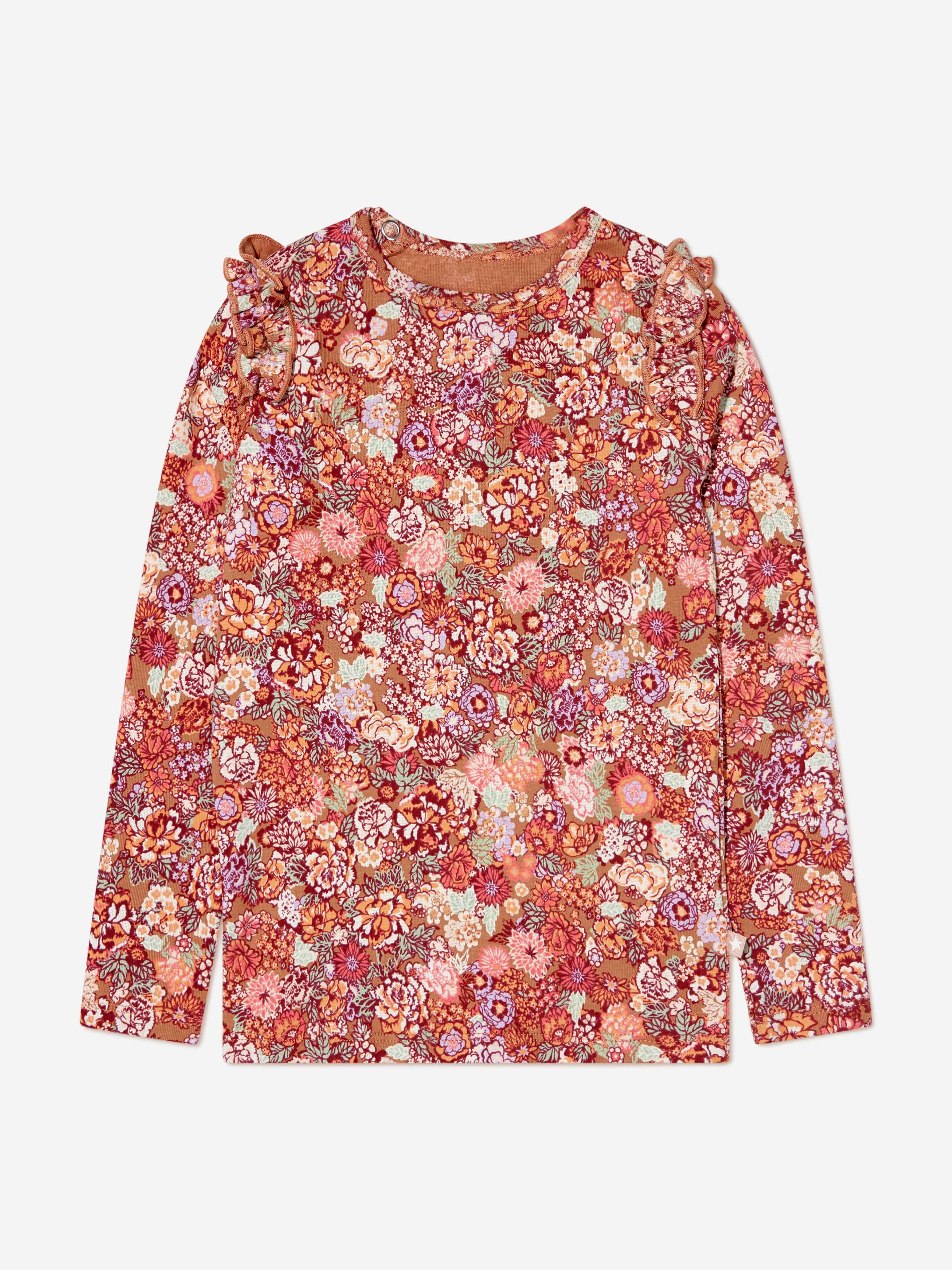 Molo Baby Girls Organic Cotton Long Sleeve T-Shirt in Pink Official Site Sale Online