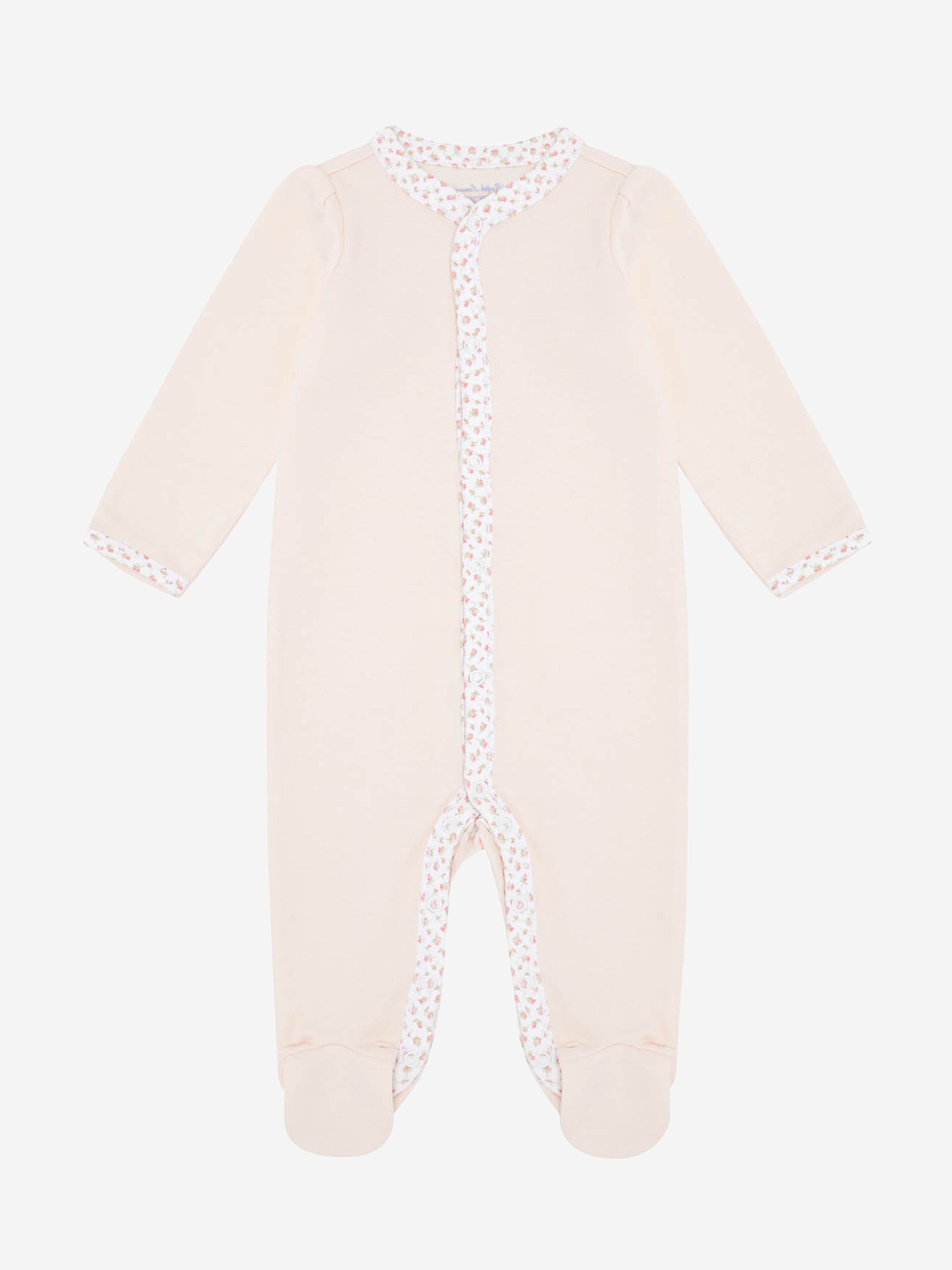 Ralph Lauren Baby Girls Cotton Babygrow in Pink Discount Outlet Store