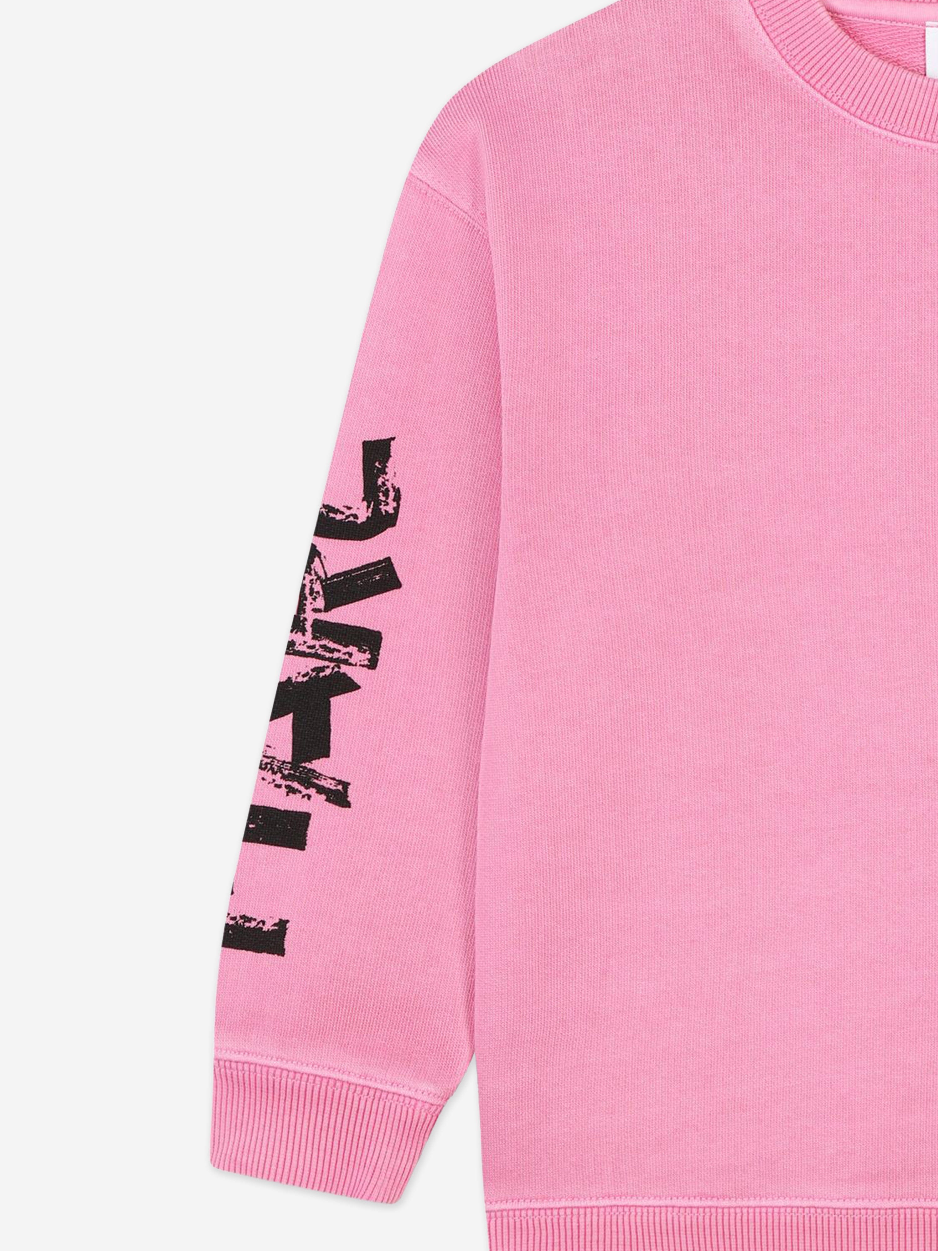 MARC JACOBS Kids Smiley World Sweatshirt in Pink Free Shipping Clearance Store
