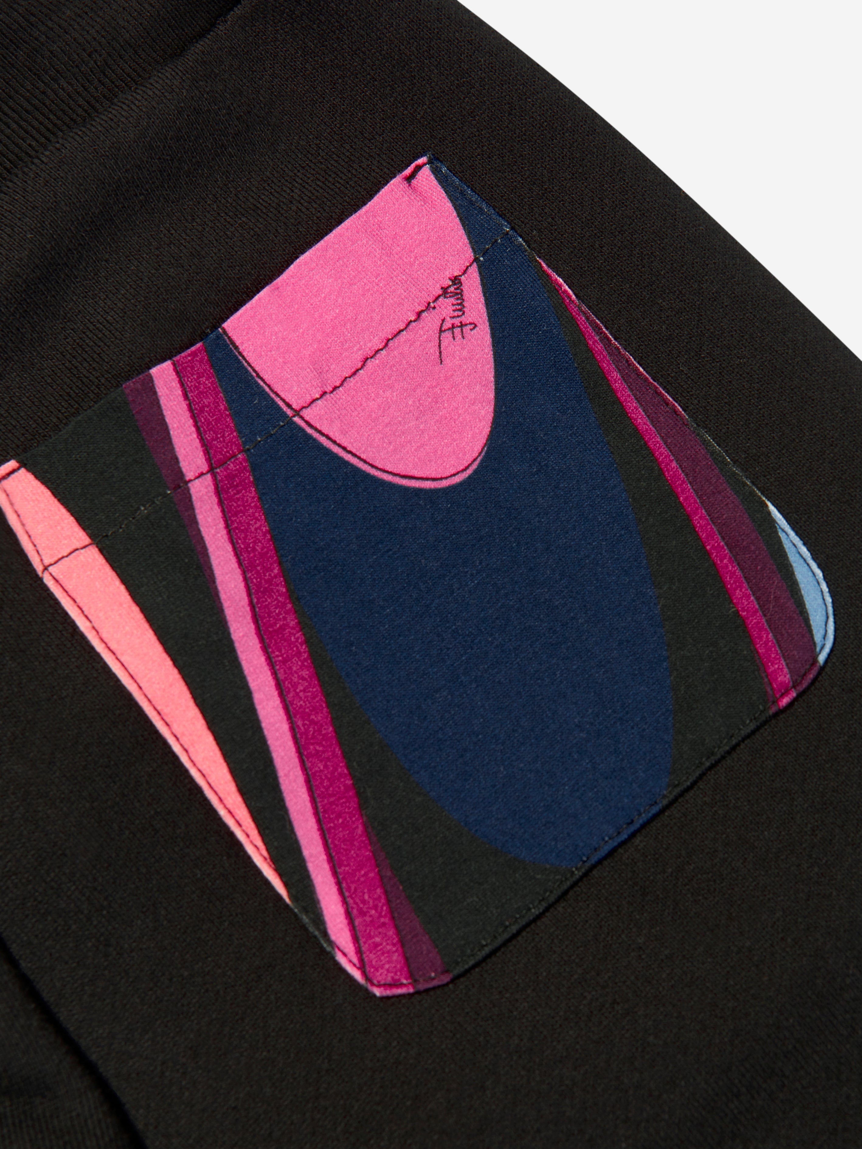 Pucci Girls Logo Joggers in Black Sale Best Seller